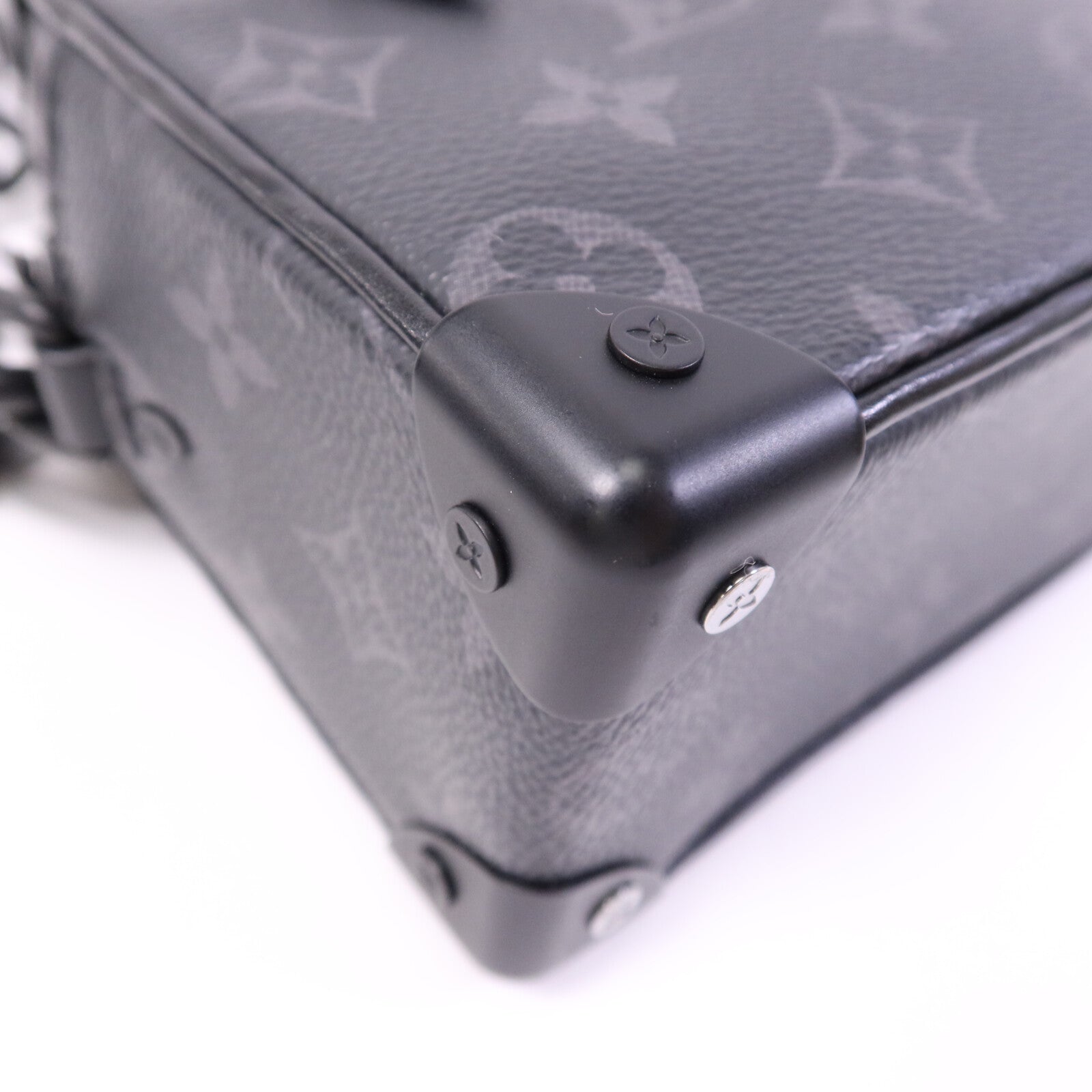 LOUIS VUITTON Monogram Eclipse Mini Soft Trunk肩背袋