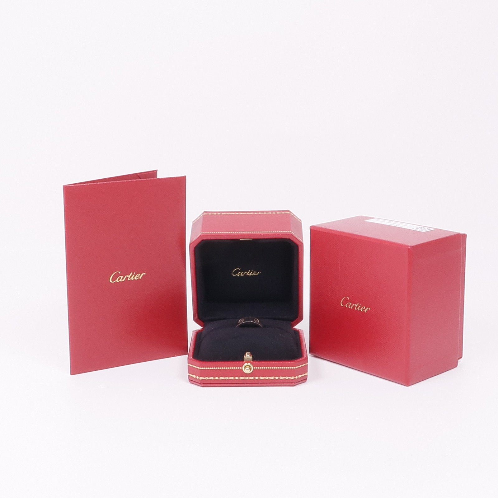 CARTIER 18K白金Love Ring戒指Cartier#55/US#7.25