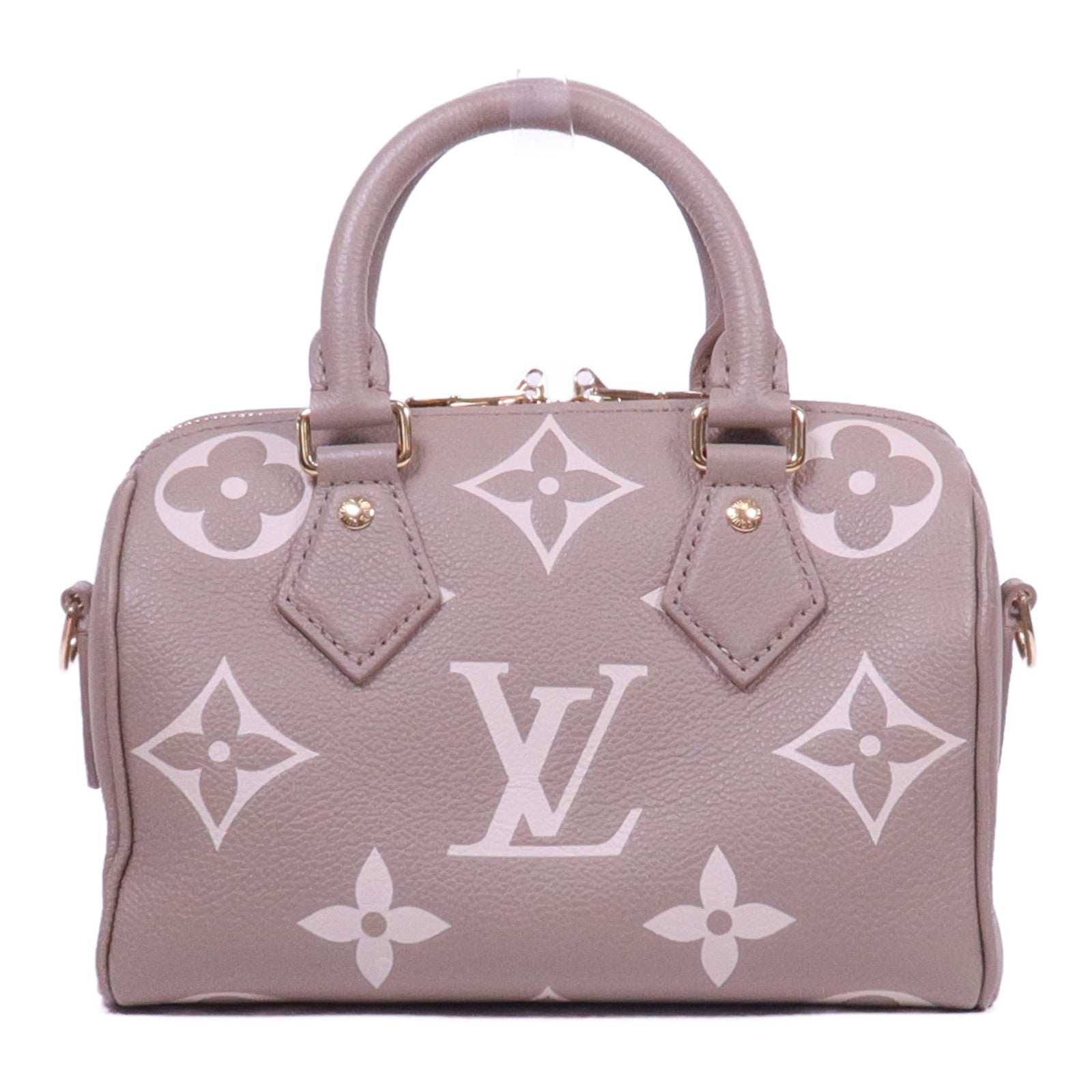 LOUIS VUITTON Monogram Empreinte Speedy Bandouliere 20扣手挽肩背兩用袋
