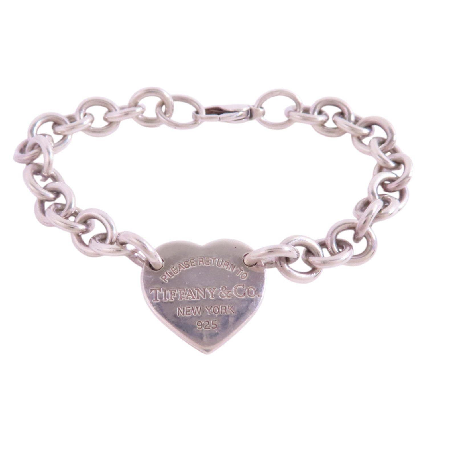 TIFFANY＆CO 925純銀Return To Tiffany Heart Tag Bracelet手鏈