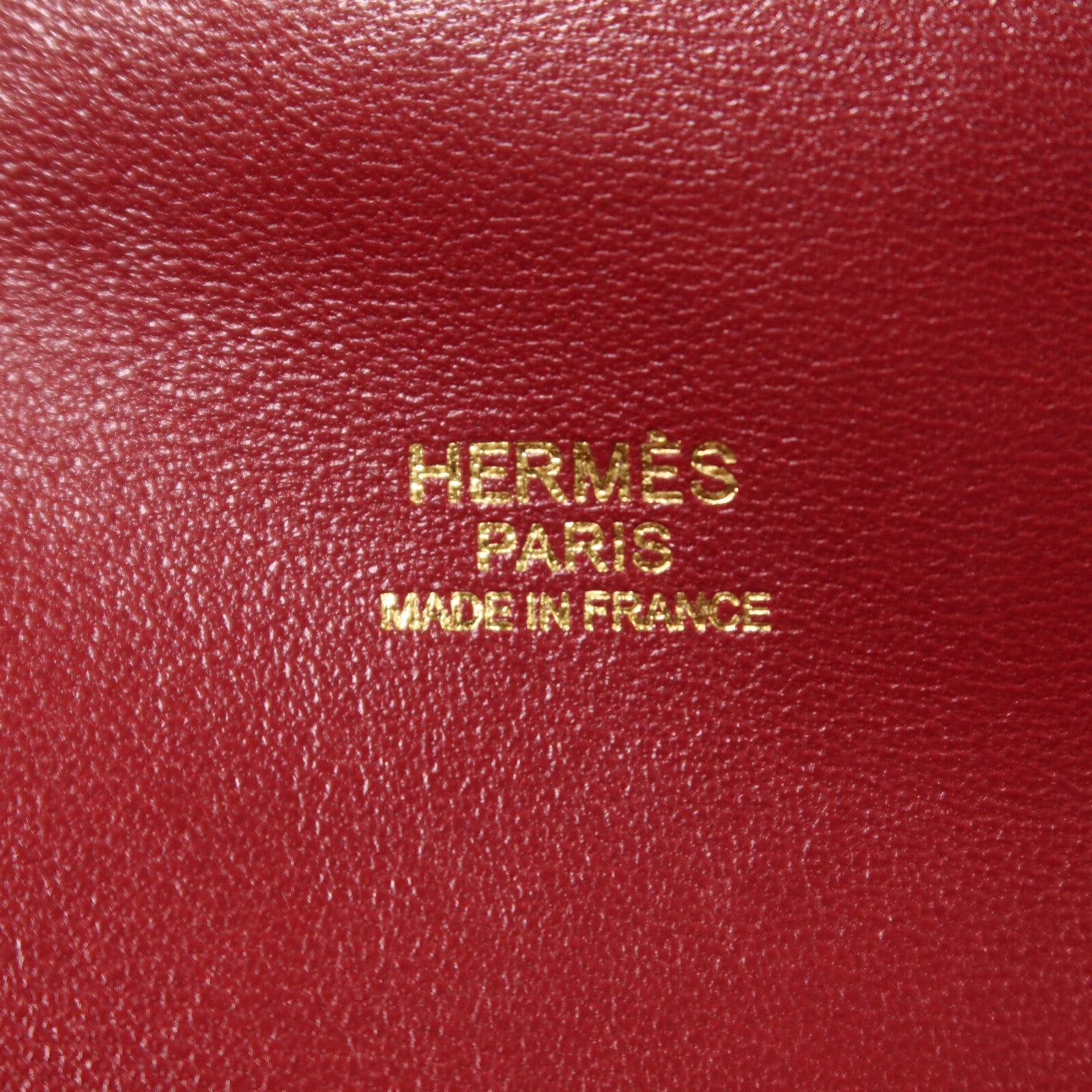 HERMES Evercolor皮革Tool Box 20金扣手挽肩背兩用袋Rouge Grenade