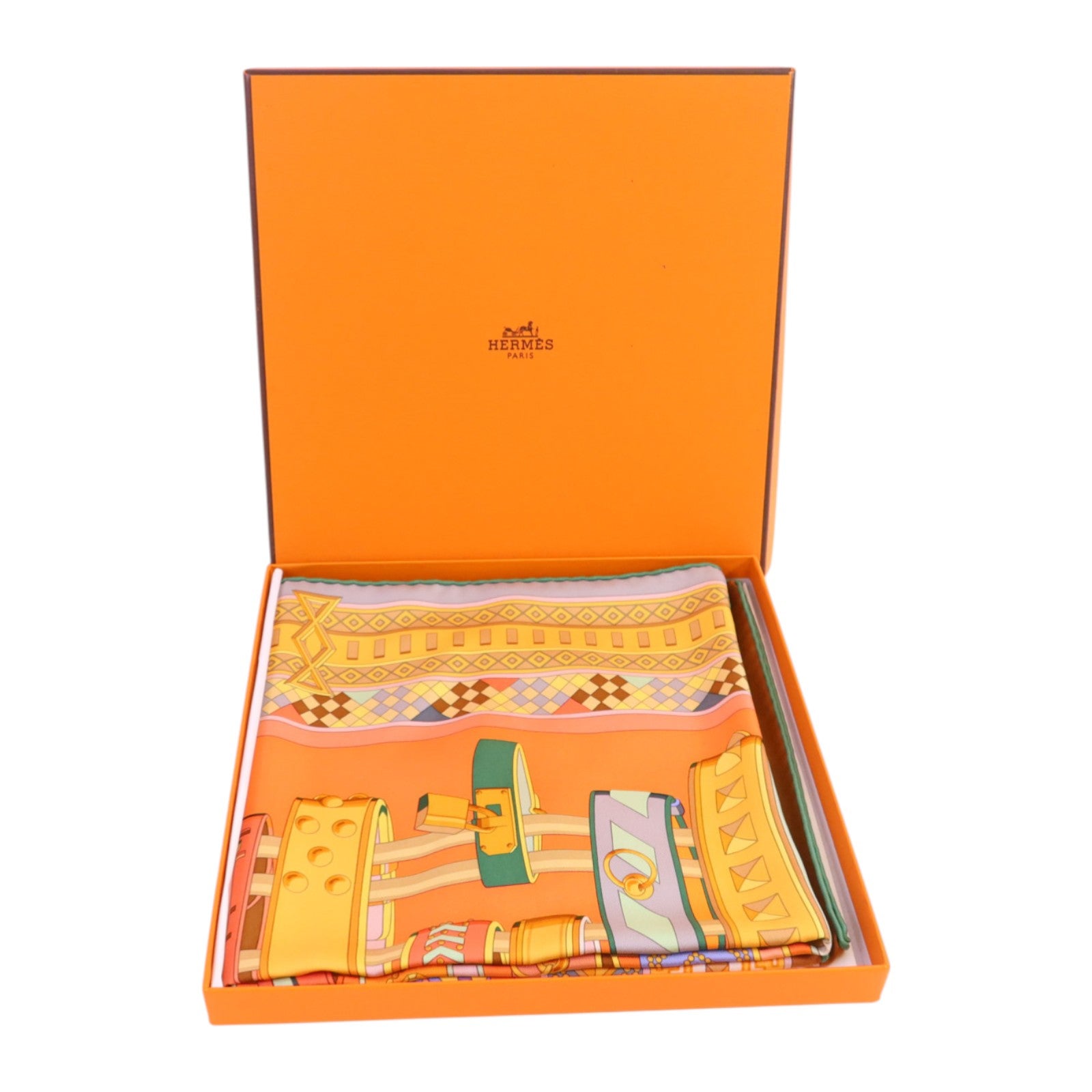 HERMES 絲質Scarf 90x90絲巾