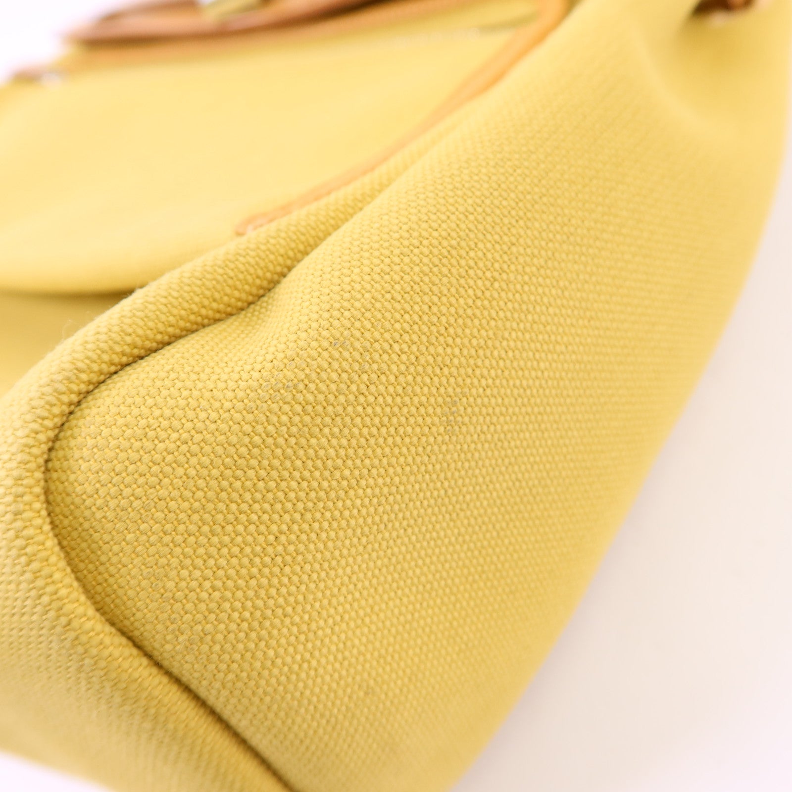 HERMES 帆布Herbag PM銀扣手挽肩背兩用袋Soleil