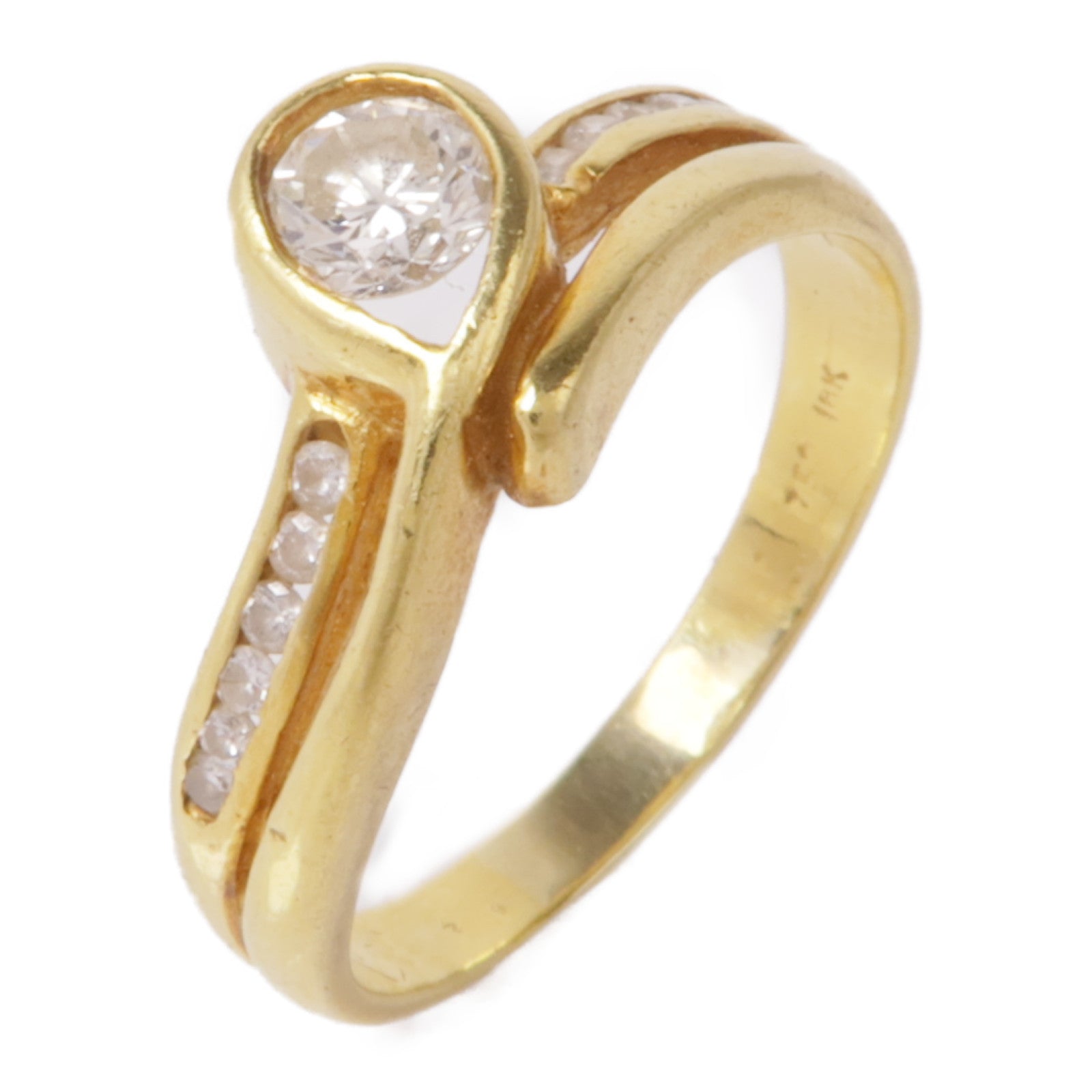 JEWELRY 18K黃金Diamond Ring鑽石戒指US#7.5