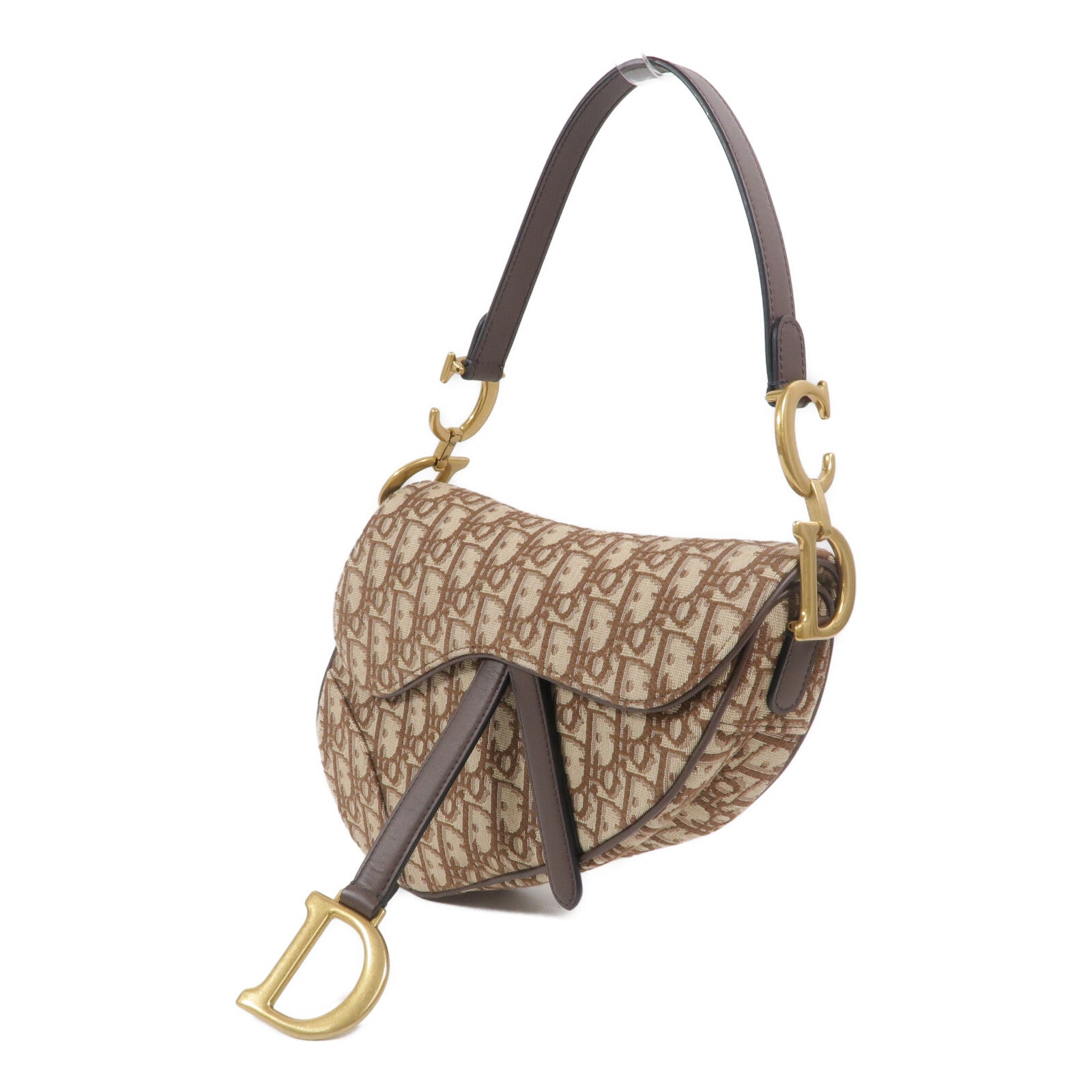 Dior Oblique帆布Saddle Medium肩背袋
