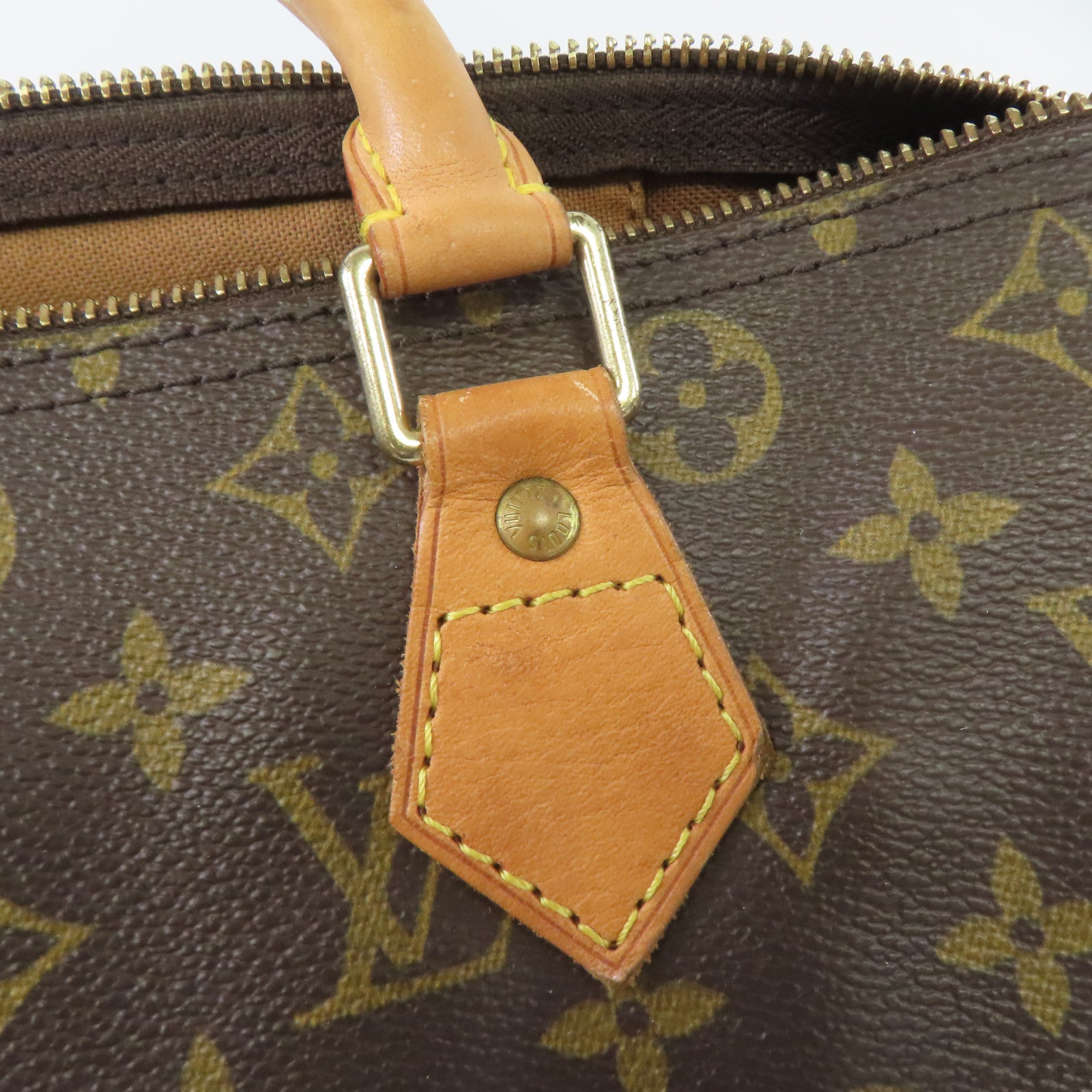 LOUIS VUITTON 【激減優惠】Monogram Speedy 30金扣手挽袋啡色