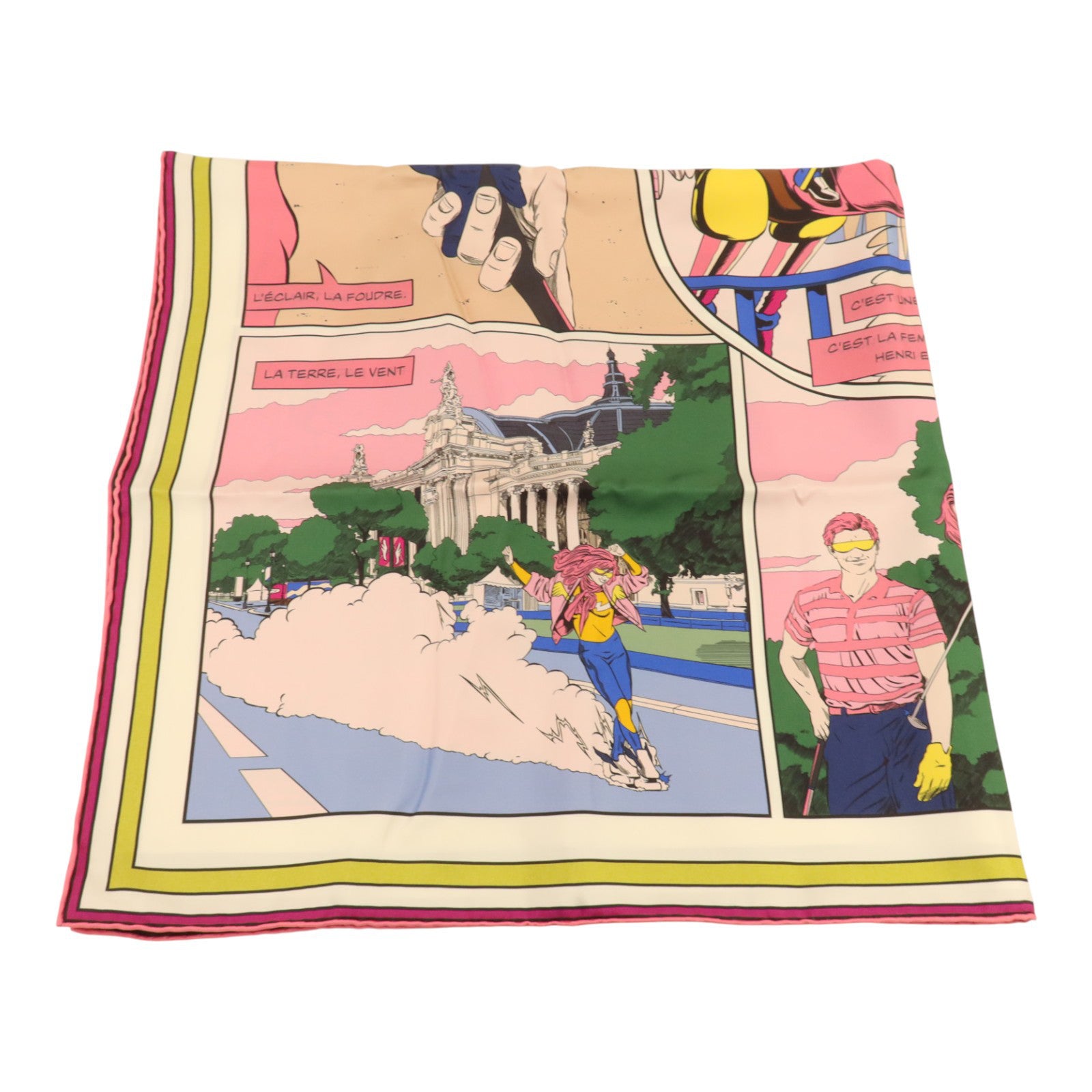 HERMES 絲質Scarf 90x90cm絲巾