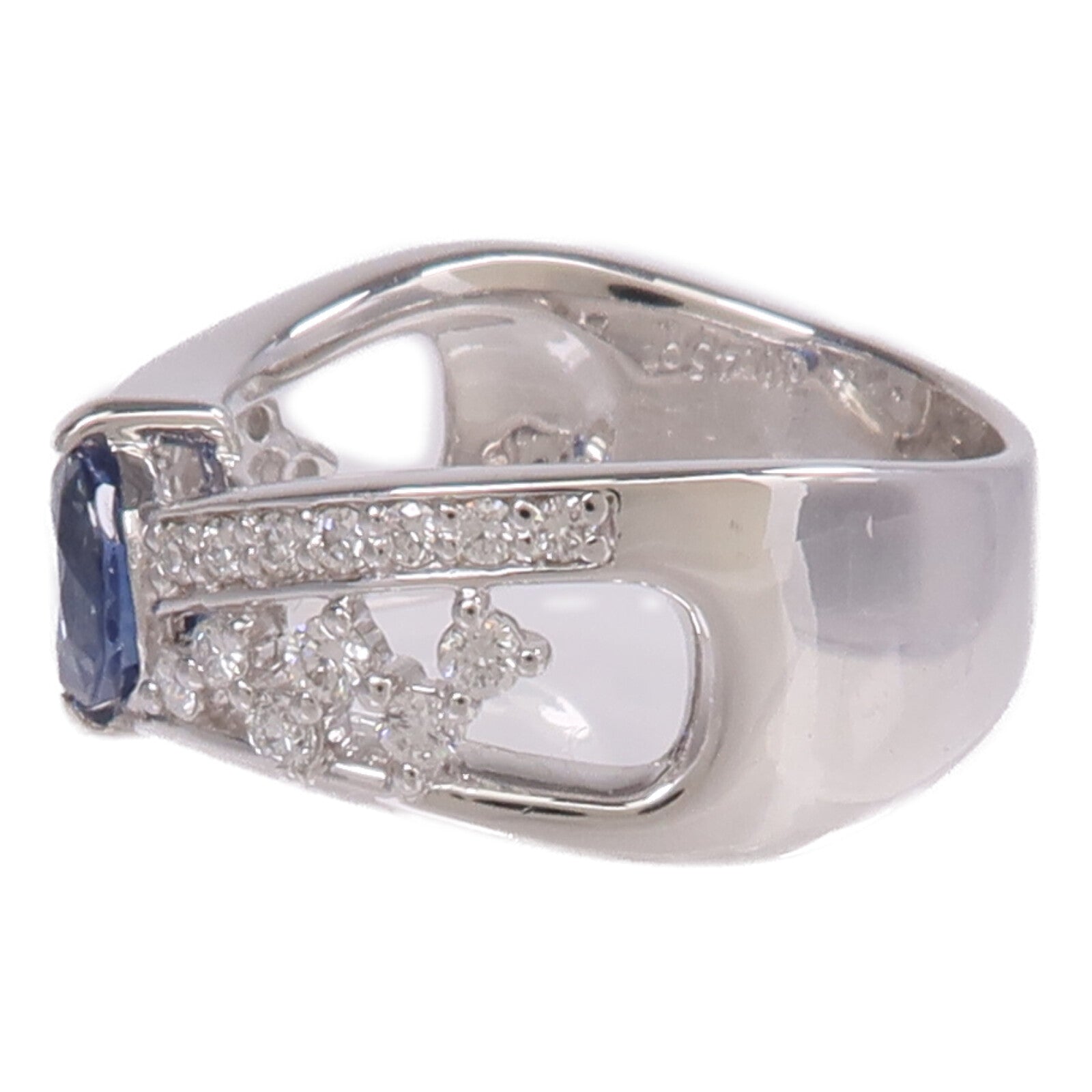 JEWELRY PT900鉑金Ring藍寶石/鑽石戒指
