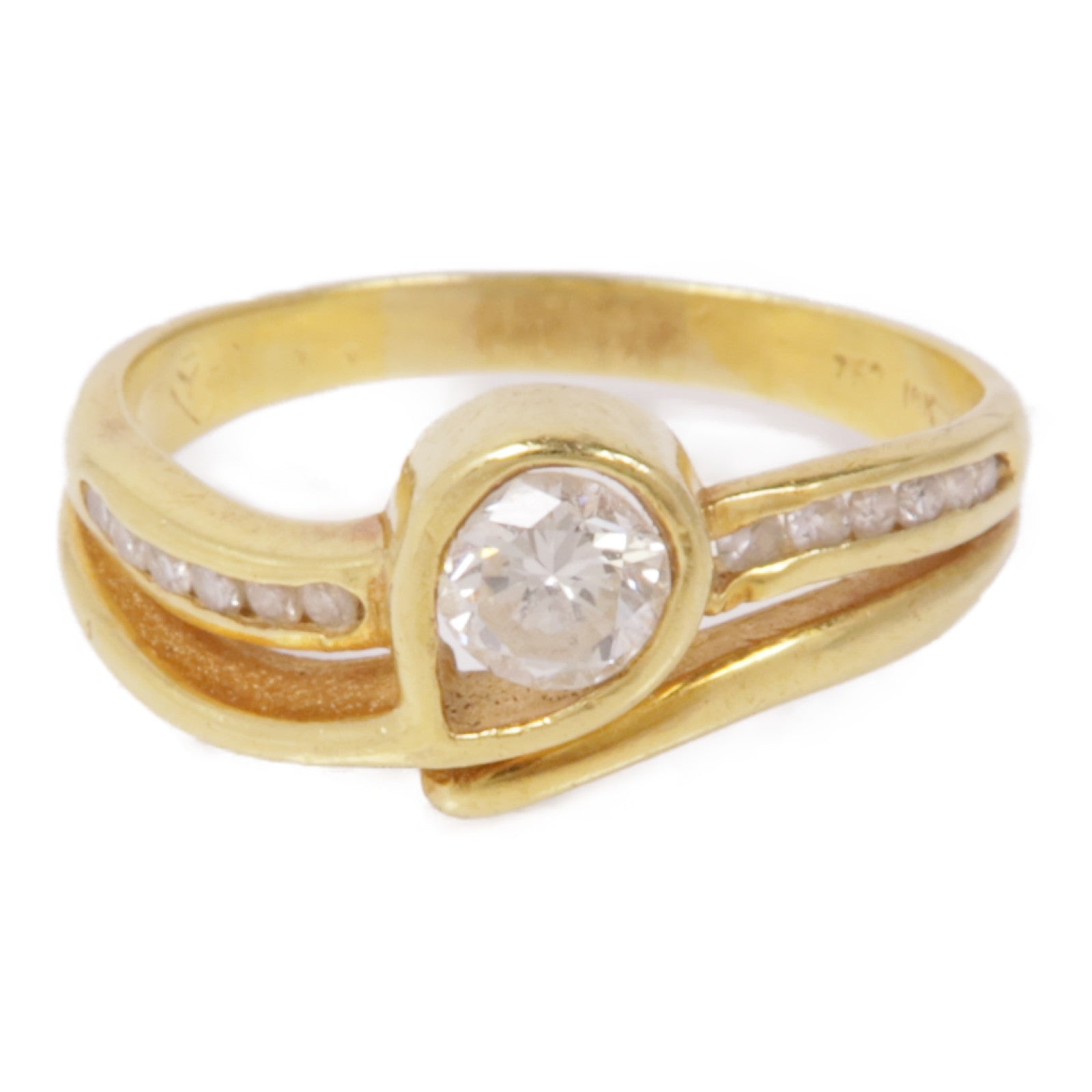 JEWELRY 18K黃金Diamond Ring鑽石戒指US#7.5