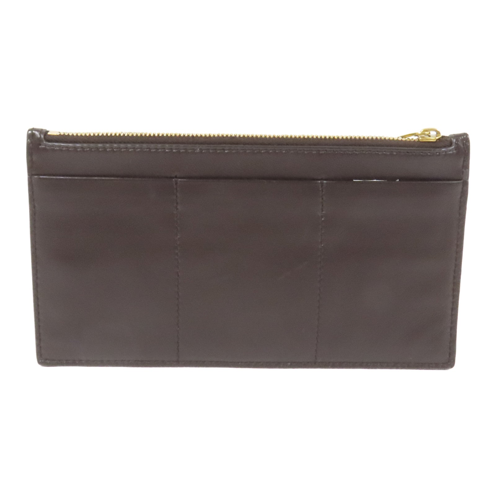 BOTTEGA VENETA 【激減優惠】牛皮皮革Pouch wallet金扣手拿包