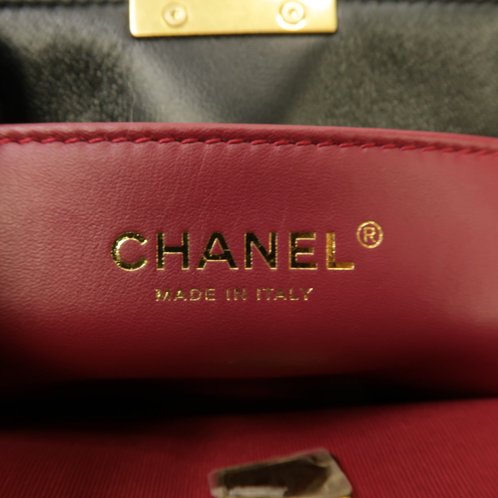 CHANEL 【激減優惠】菱格羊皮皮革Chain Shoulder Bag金扣手挽肩背兩用袋黑色