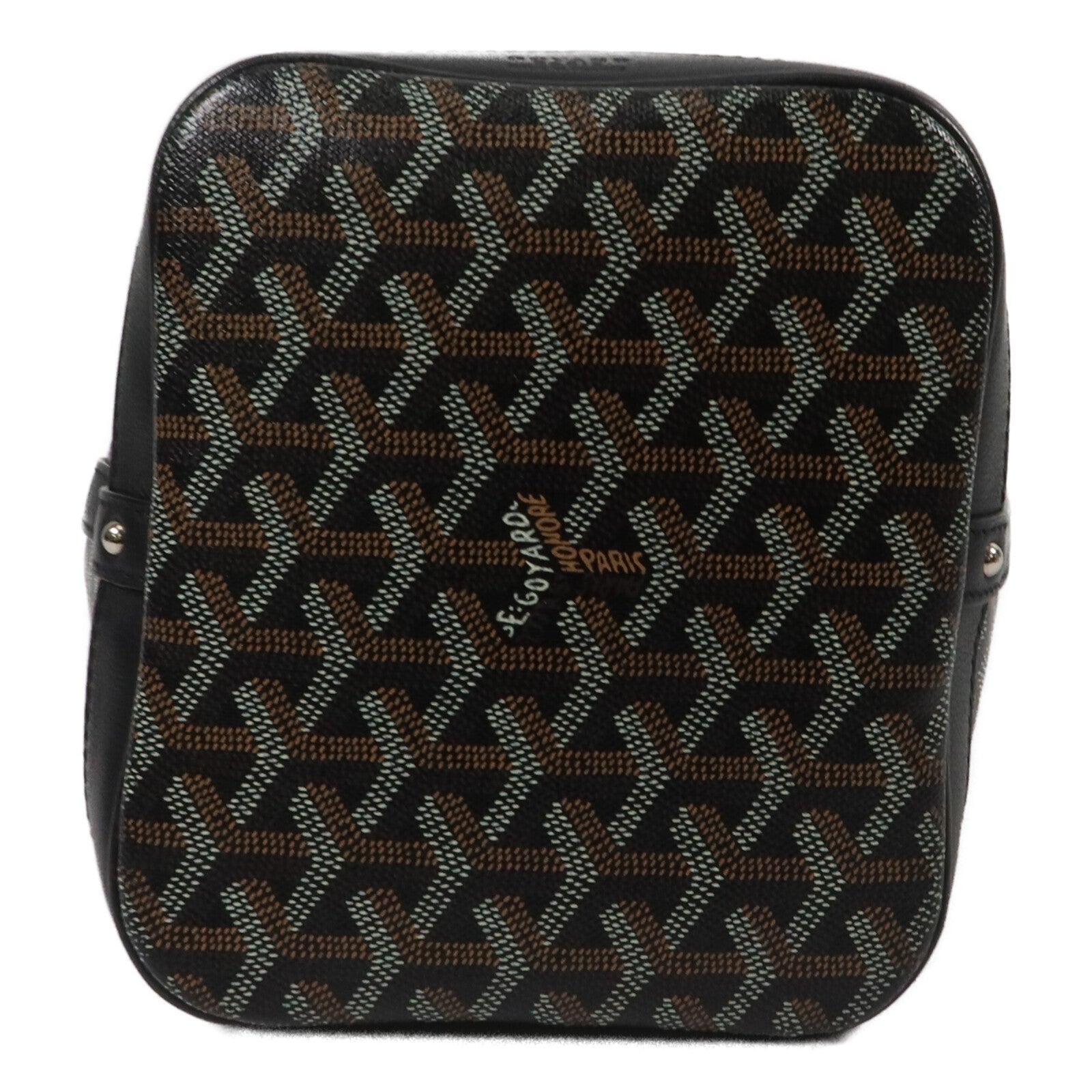 GOYARD 塗層帆布Petit Flot PM Bucket Bag銀扣肩背袋
