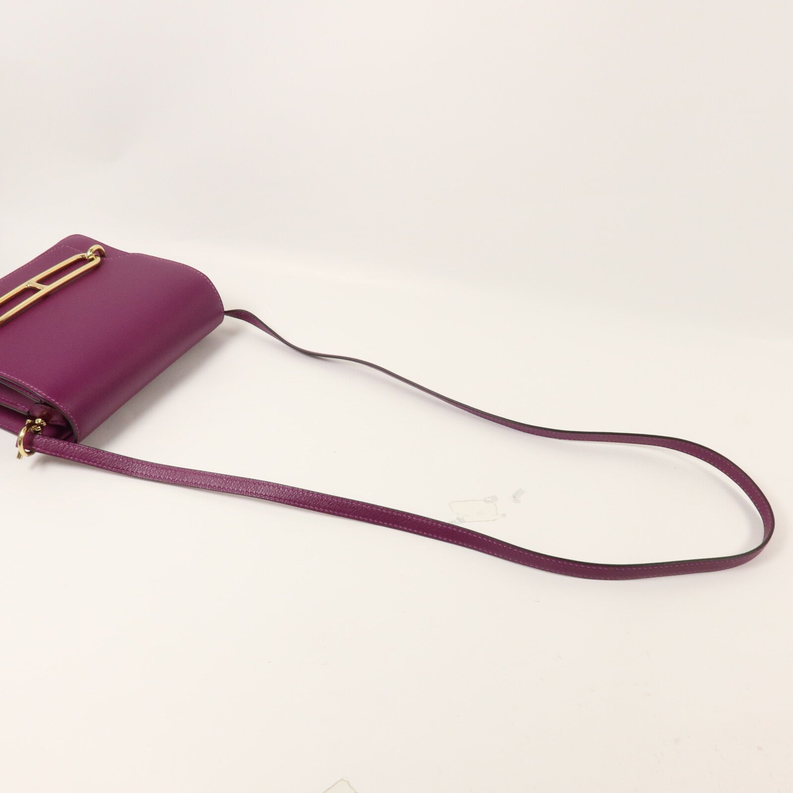 HERMES Evercolor皮革Roulis Mini肩背袋Anemone