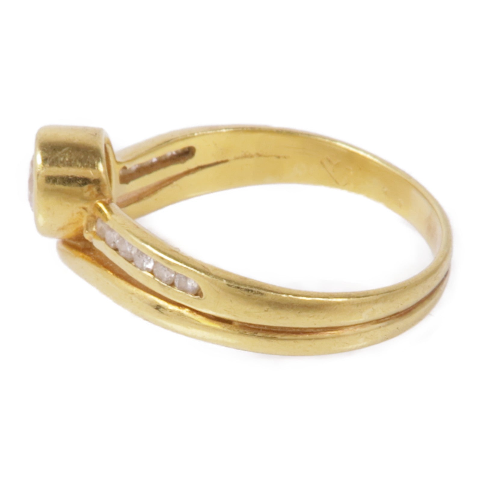 JEWELRY 18K黃金Diamond Ring鑽石戒指US#7.5