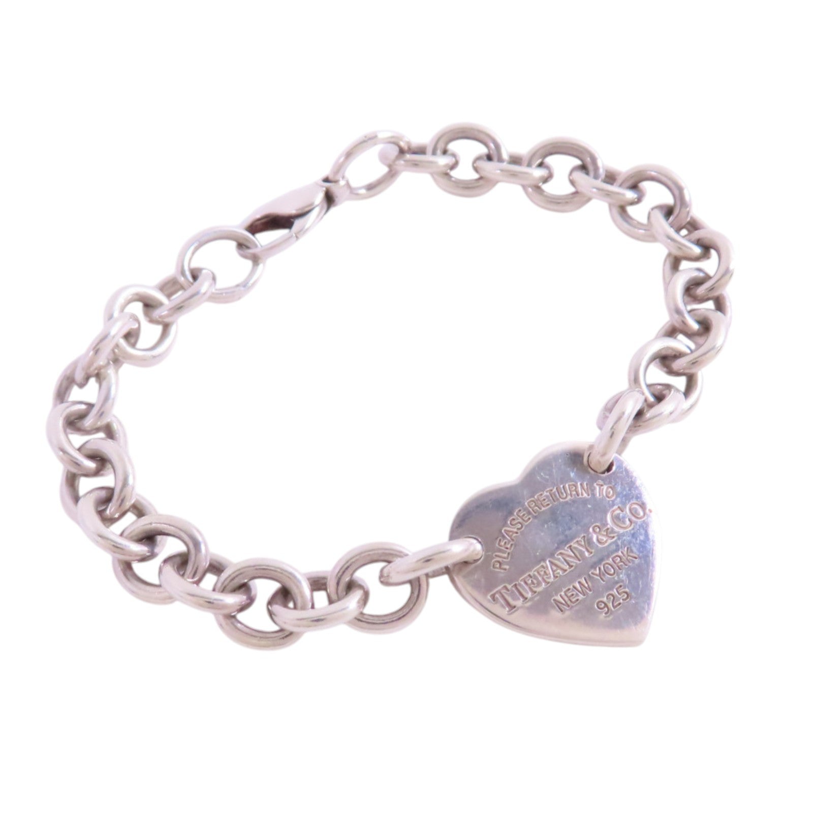 TIFFANY＆CO 925純銀Return To Tiffany Heart Tag Bracelet手鏈