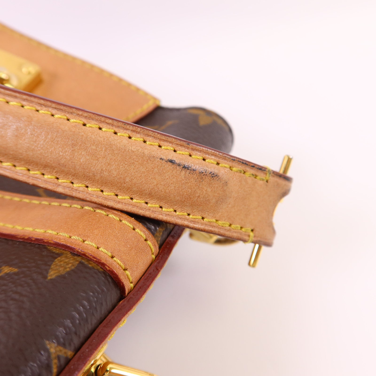 LOUIS VUITTON Monogram Duffle金扣手挽肩背兩用袋棕色