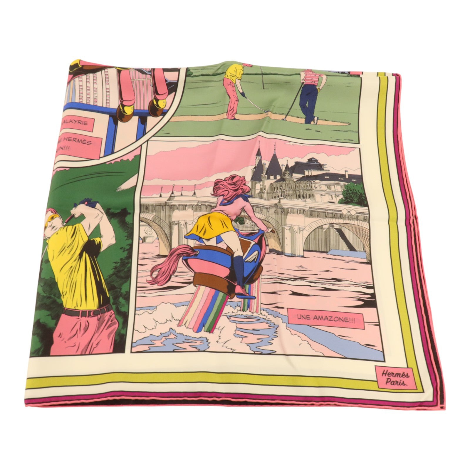 HERMES 絲質Scarf 90x90cm絲巾