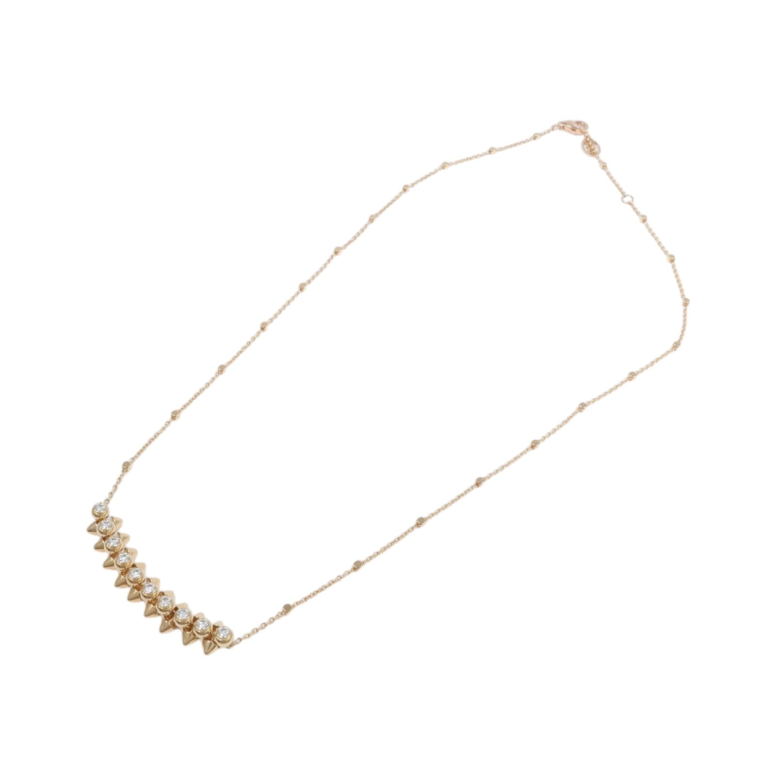 CARTIER 18K玫瑰金Clash De Cartier鑽石項鍊