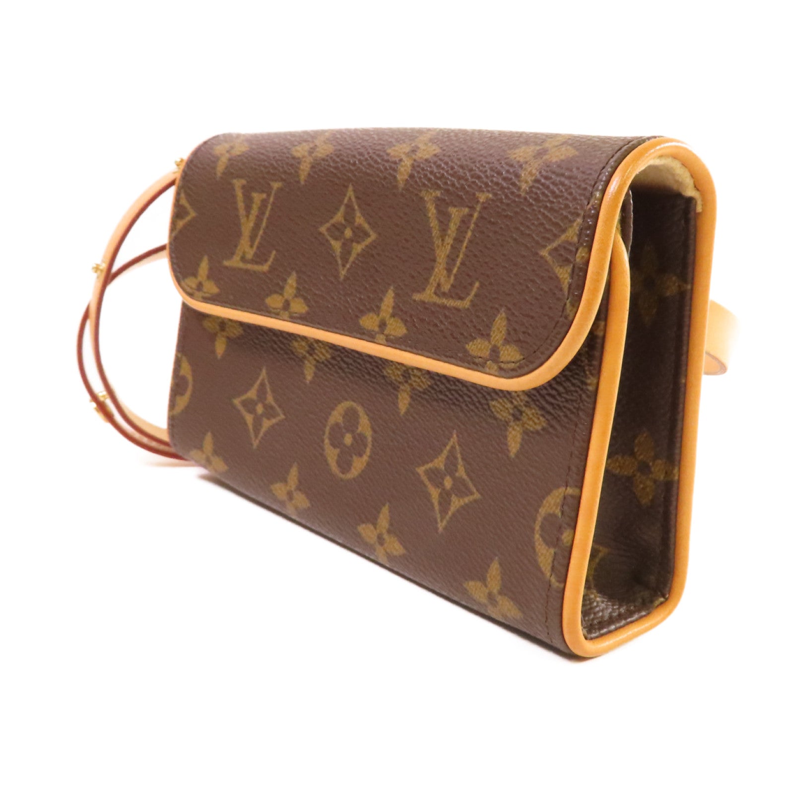 LOUIS VUITTON Monogram Pochette Florentine Waist Bag金扣腰包啡色