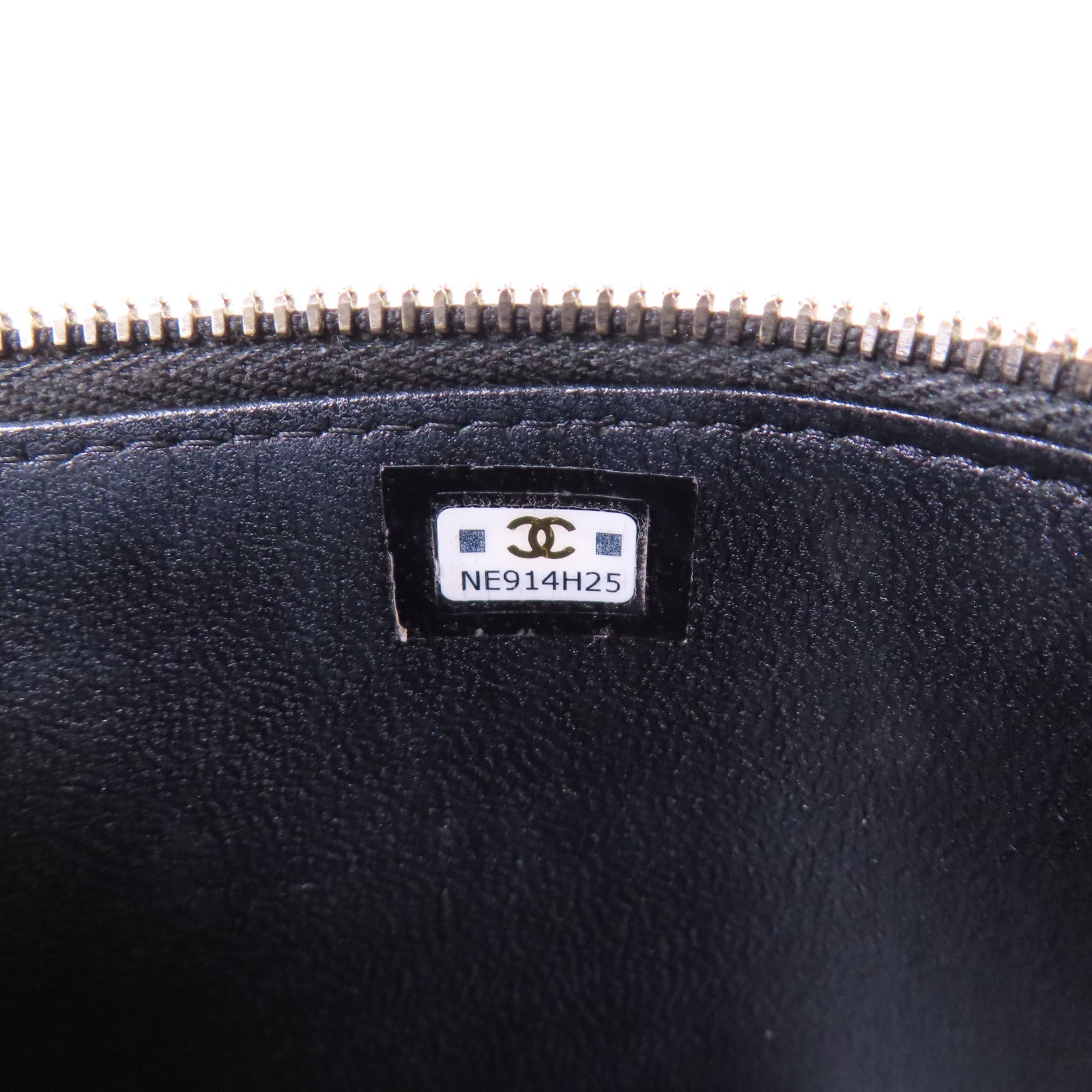 CHANEL 牛皮皮革Vanity Case銀扣鏈帶手挽肩背兩用袋