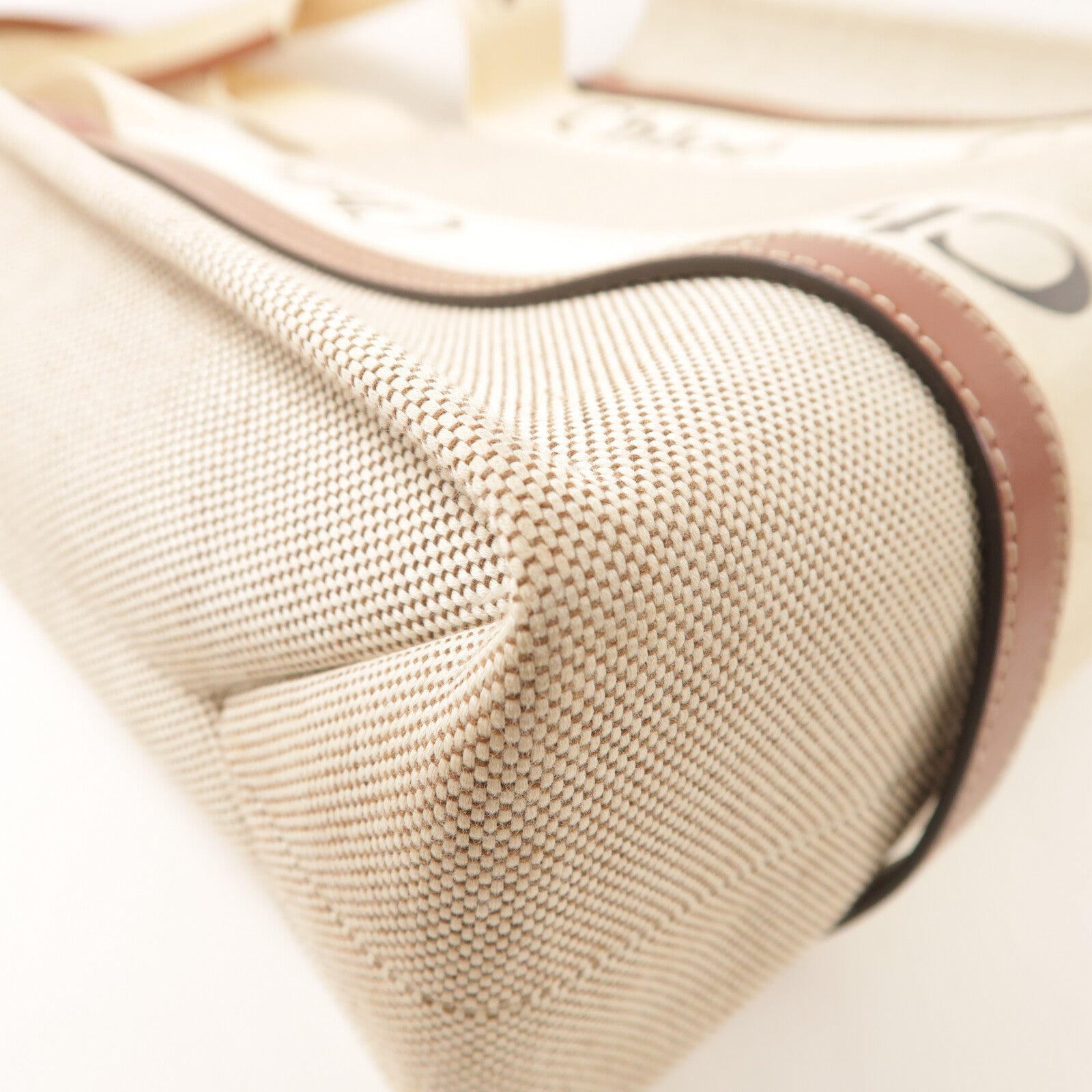 Chloe 帆布Woody Tote Medium手挽袋