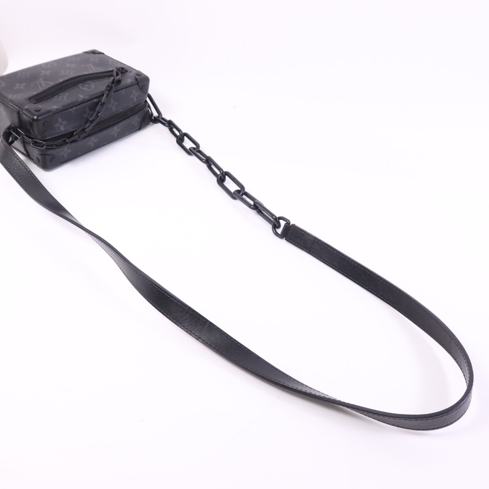 LOUIS VUITTON Monogram Eclipse Mini Soft Trunk肩背袋