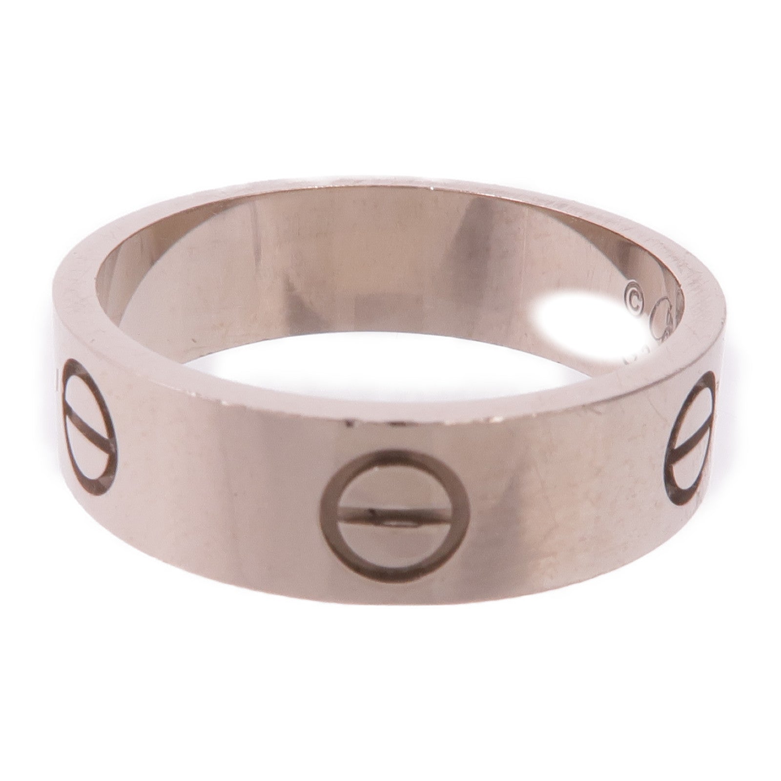 CARTIER 18K白金Love Ring戒指Cartier#55/US#7.25