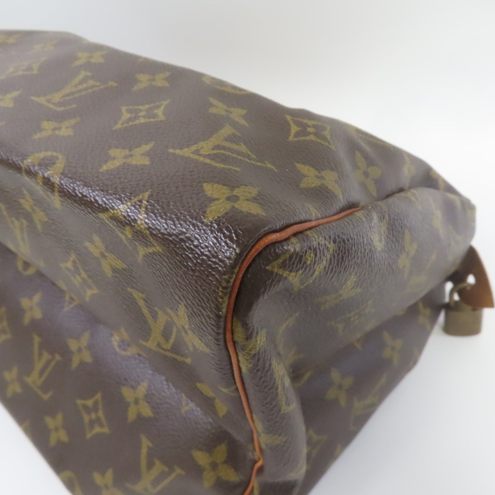 LOUIS VUITTON 【激減優惠】Monogram Speedy 30金扣手挽袋啡色