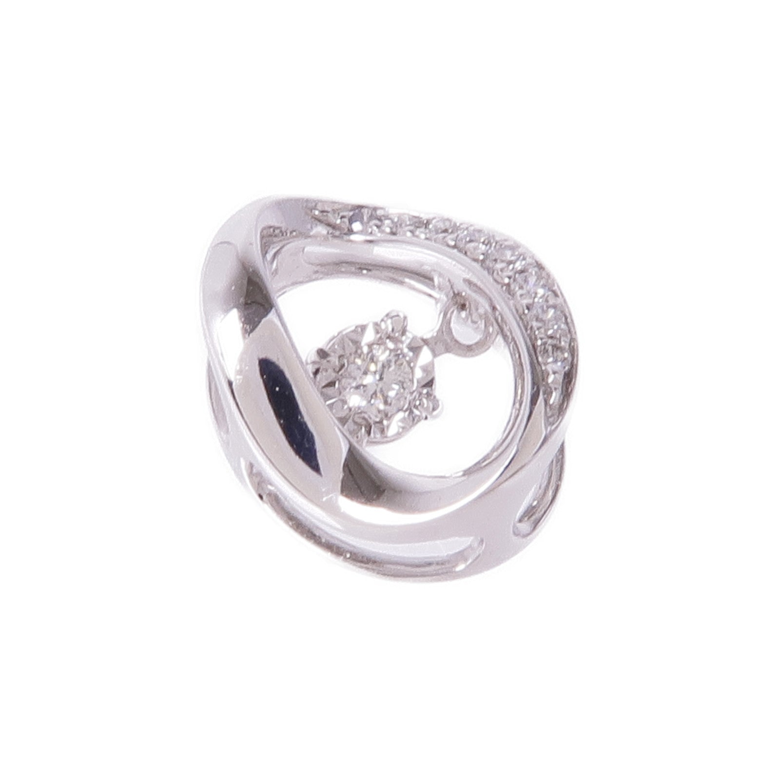 JEWELRY 18K白金Diamond Pendent Top鑽石吊墜