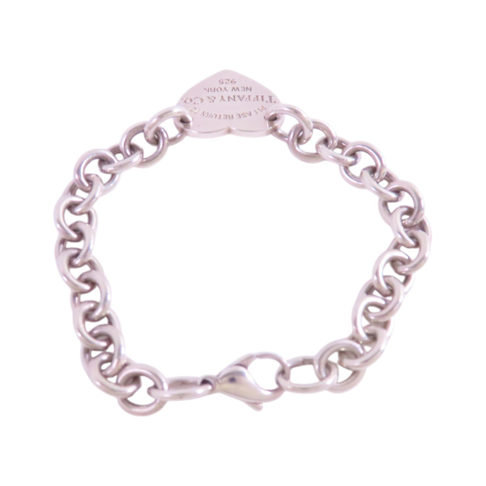 TIFFANY＆CO 925純銀Return To Tiffany Heart Tag Bracelet手鏈
