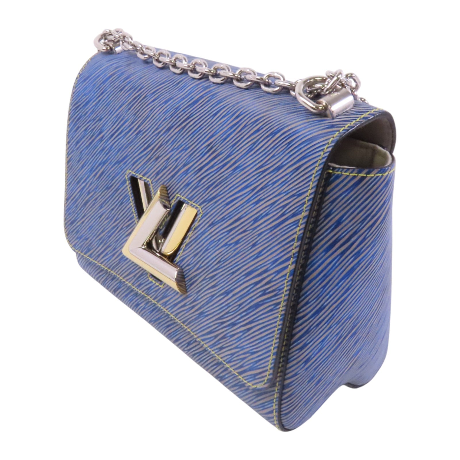 LOUIS VUITTON Epi Twist MM銀扣鏈帶肩背袋