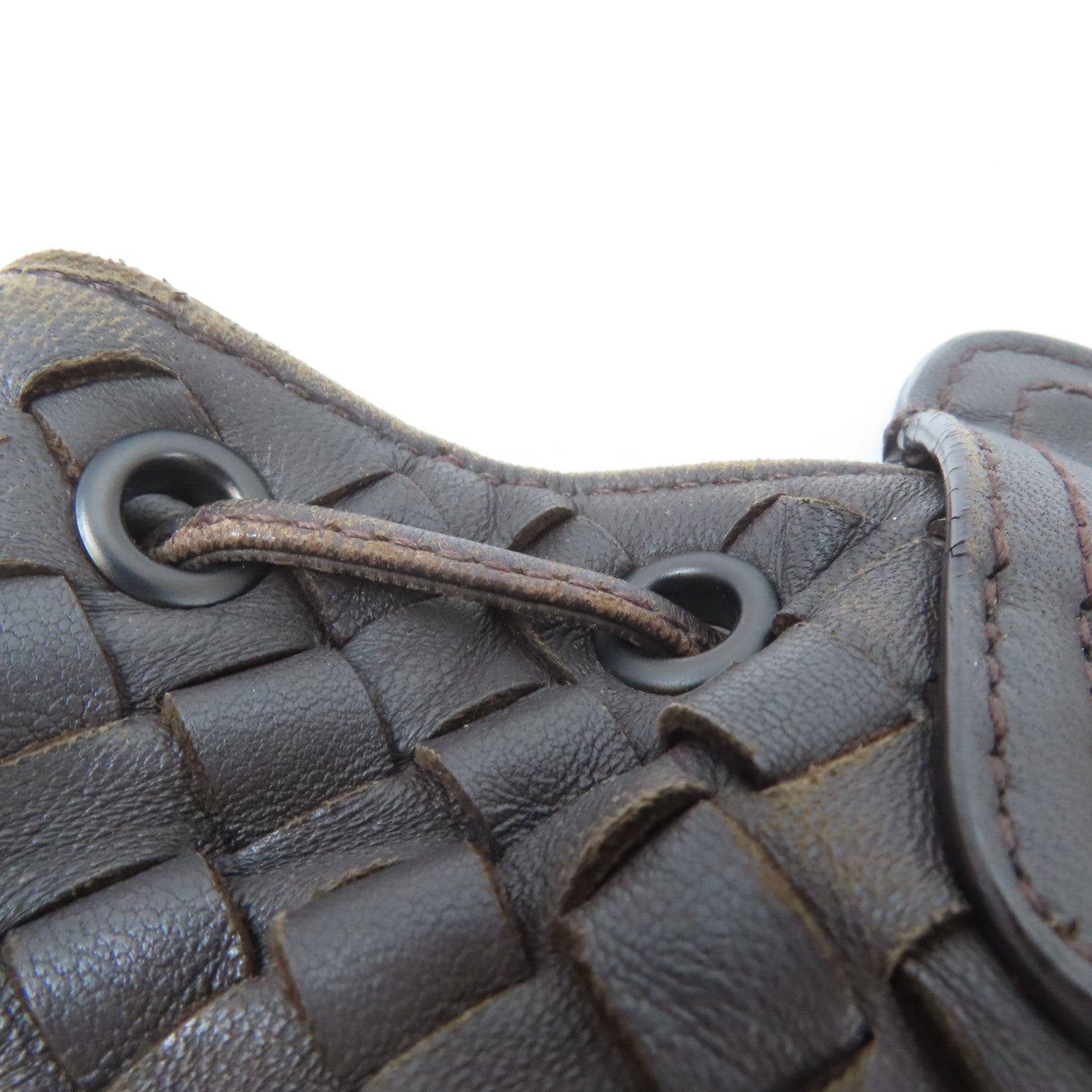 BOTTEGA VENETA 皮革Intrecciato Backpack背包啡色