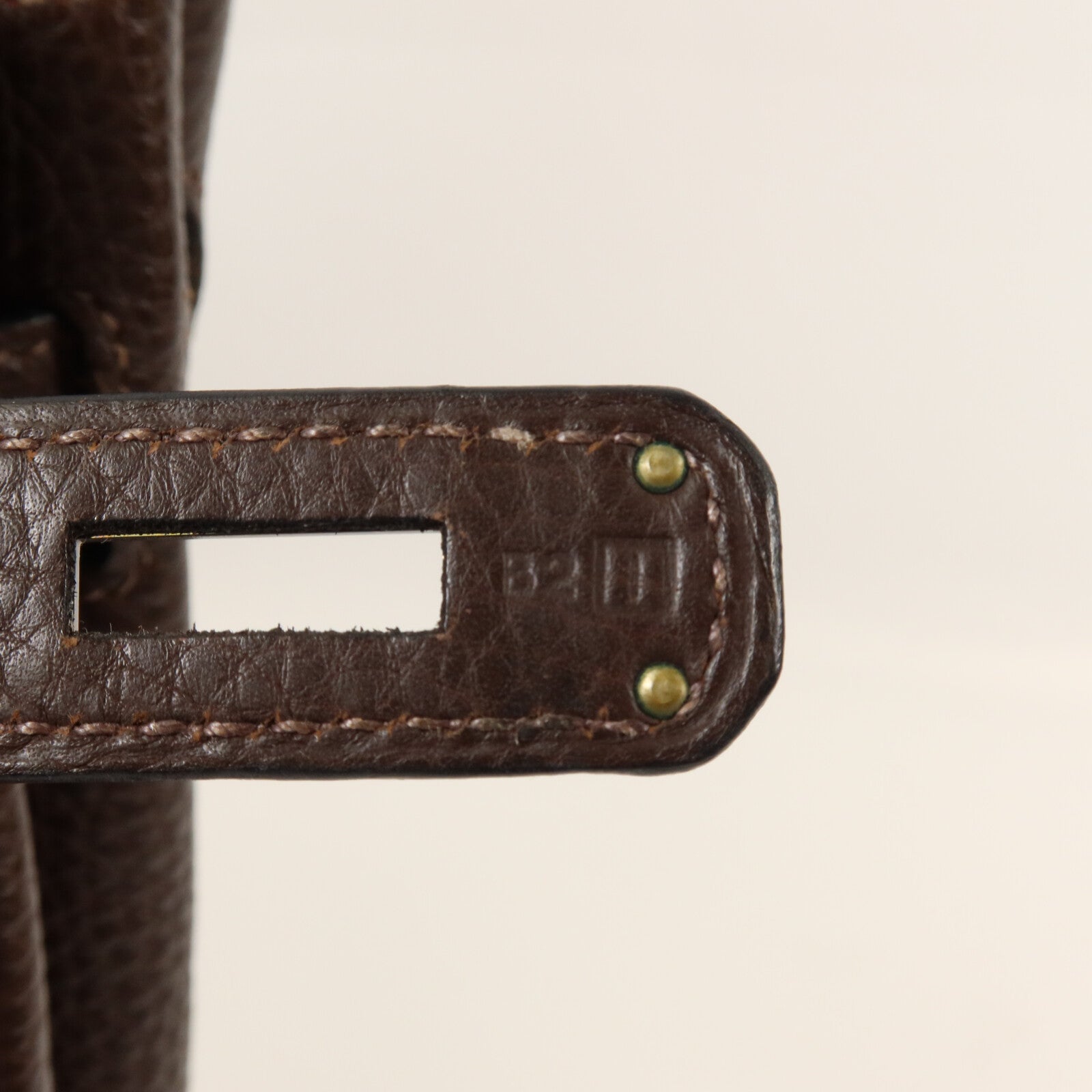 HERMES Togo皮革Birkin 30手挽袋Chocolat/Rouge Venitien