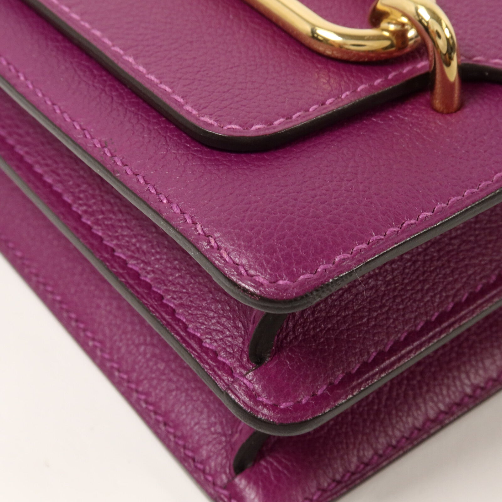 HERMES Evercolor皮革Roulis Mini肩背袋Anemone