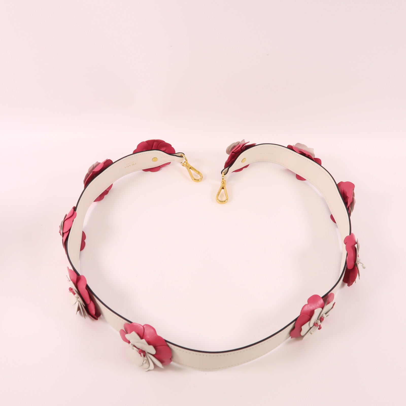 PRADA 皮革Strap金扣肩背帶