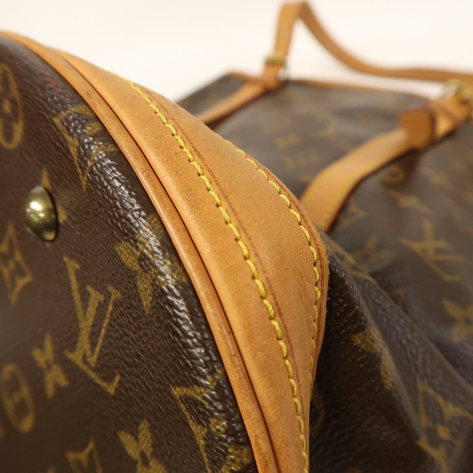 LOUIS VUITTON 【激減優惠】Monogram Bucket GM金扣手挽袋啡色