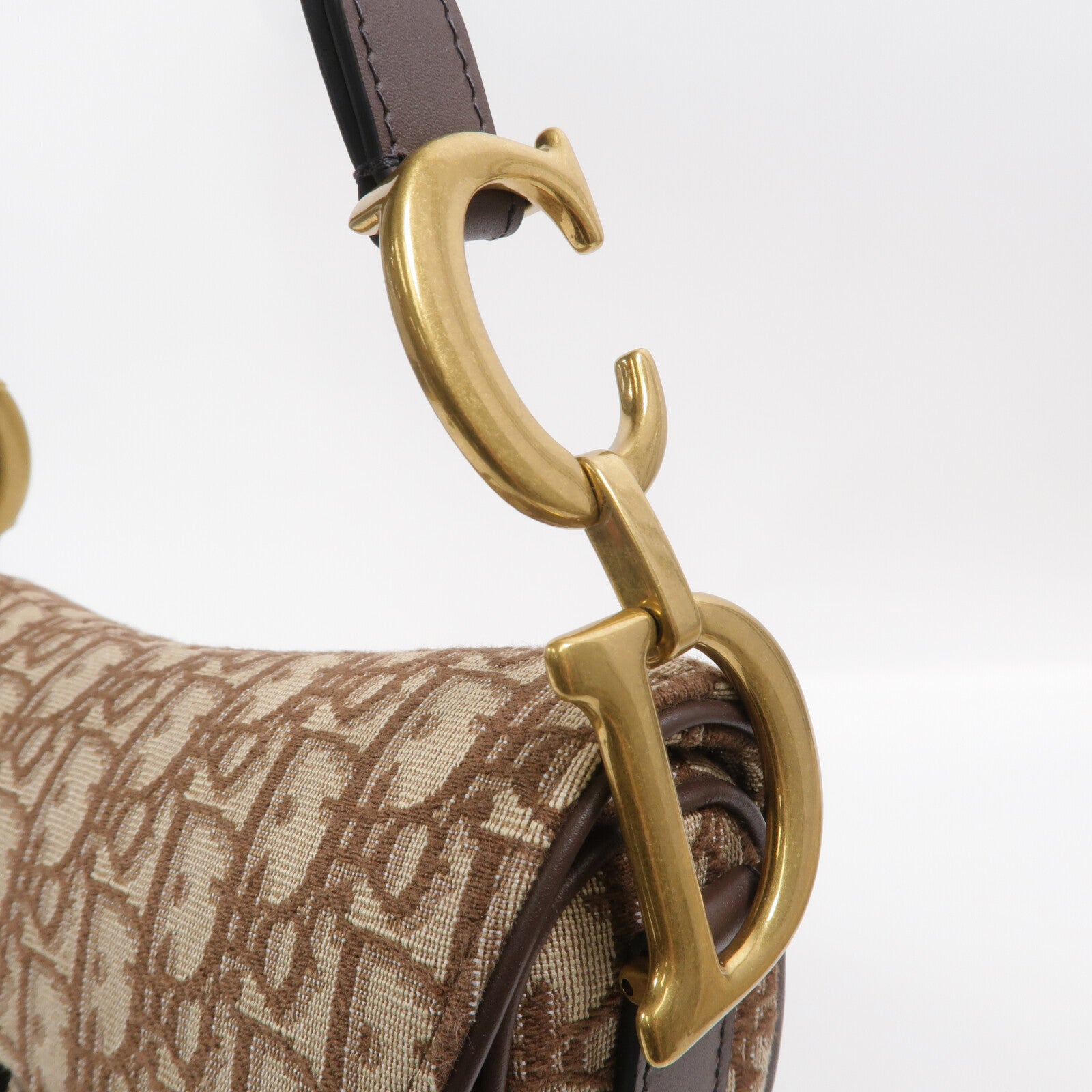 Dior Oblique帆布Saddle Medium肩背袋
