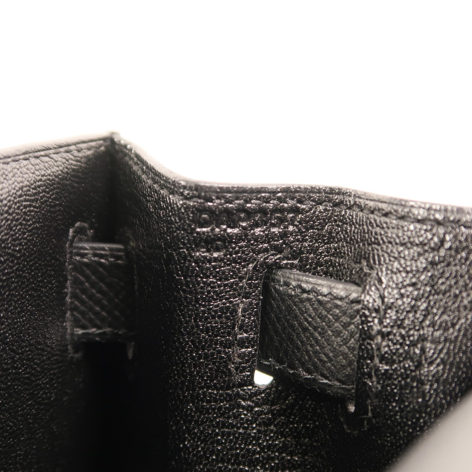 HERMES Epsom皮革Kelly 28手挽肩背兩用袋Noir