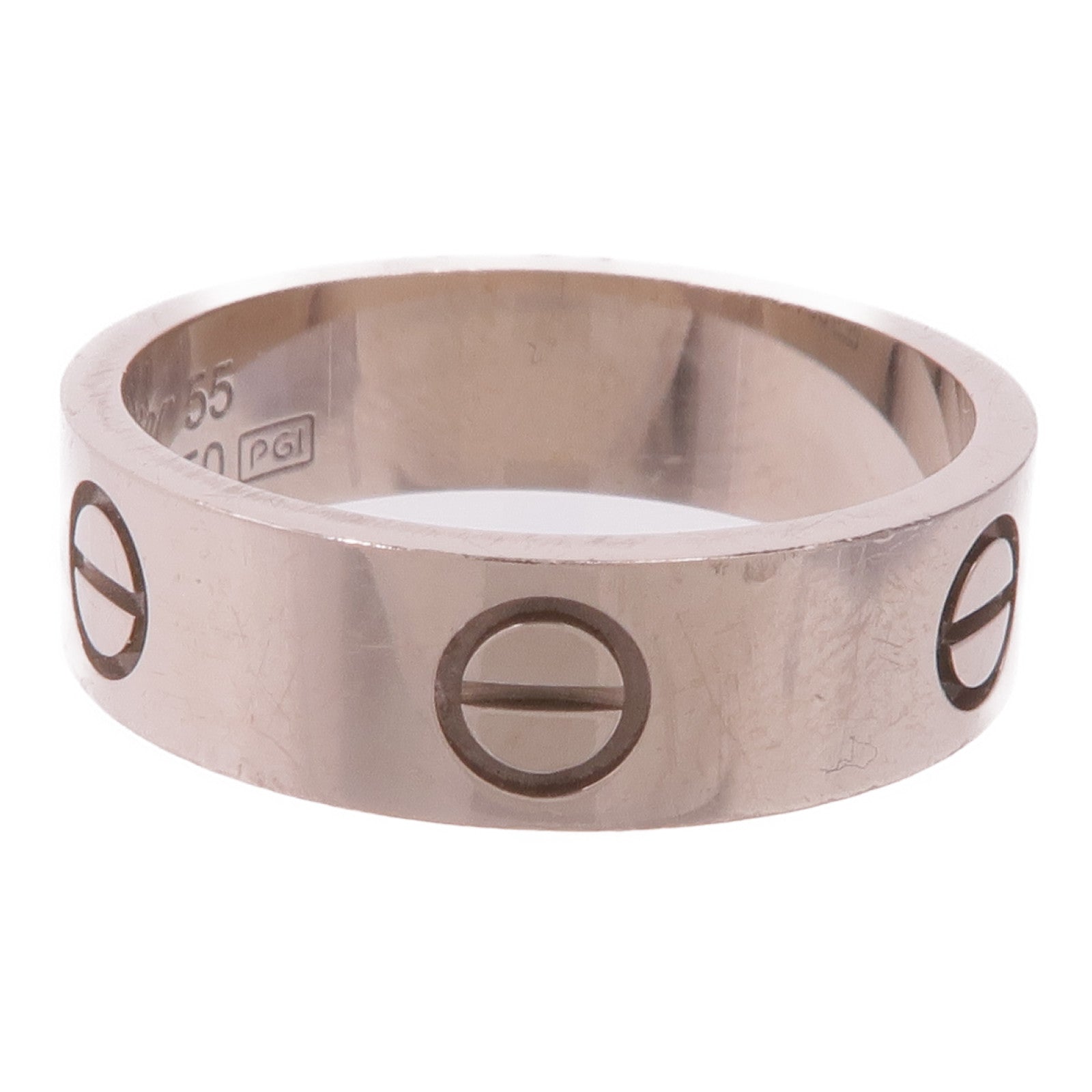 CARTIER 18K白金Love Ring戒指Cartier#55/US#7.25