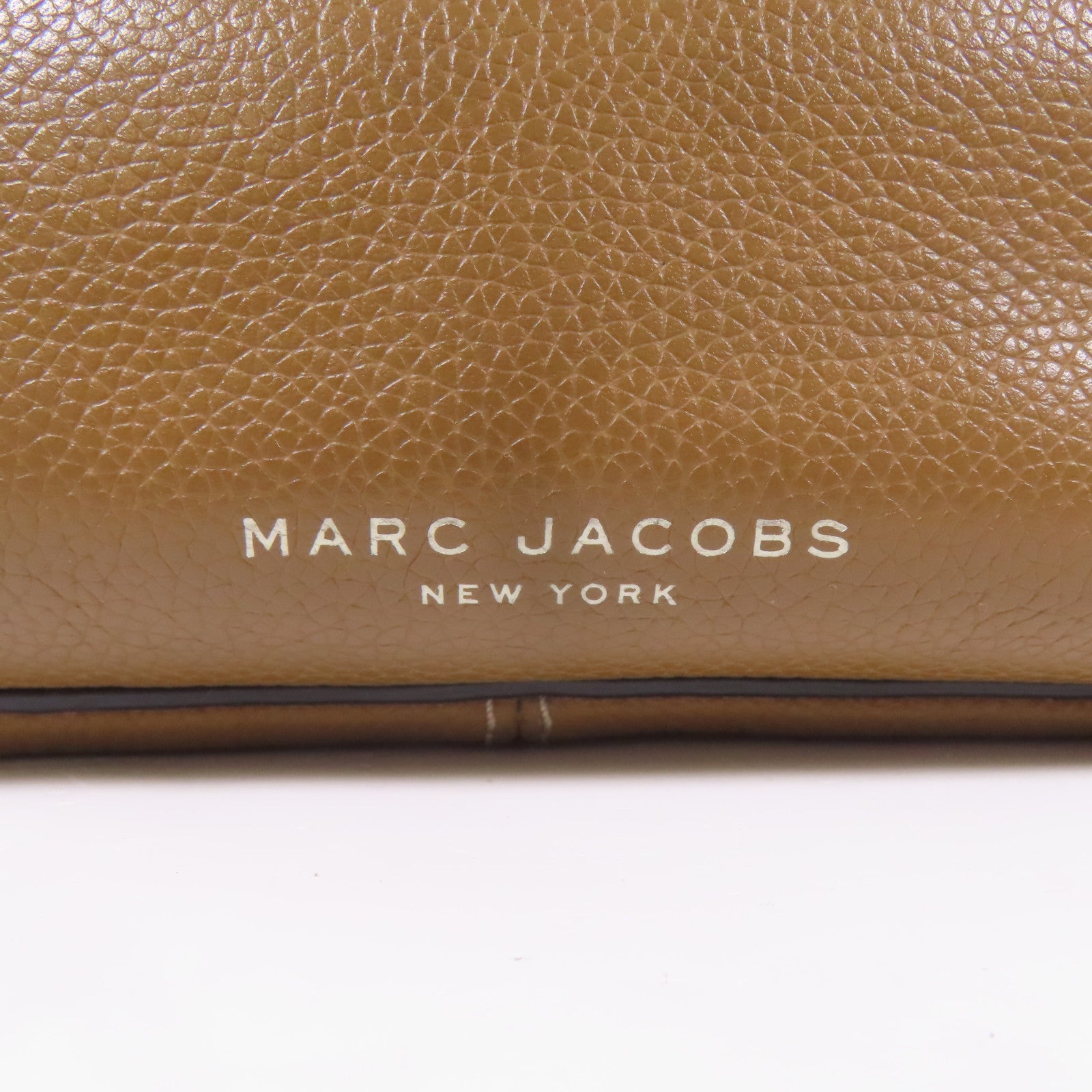 MARC JACOBS SHW Shoulder Bag Calfskin Leather Brown