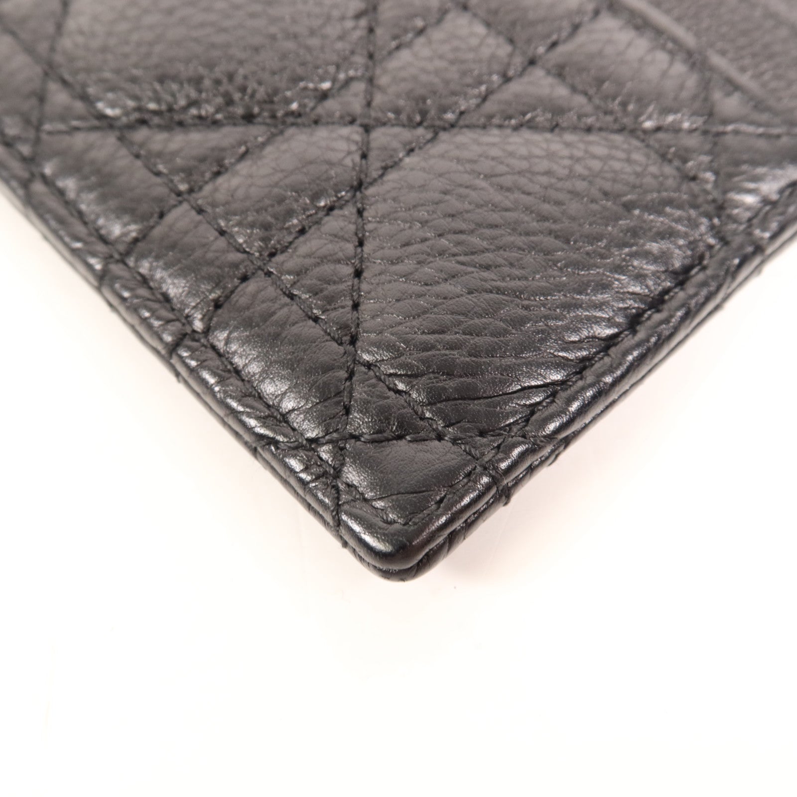 Dior 【萬聖節商品】牛皮皮革Caro Freesia金扣卡片套