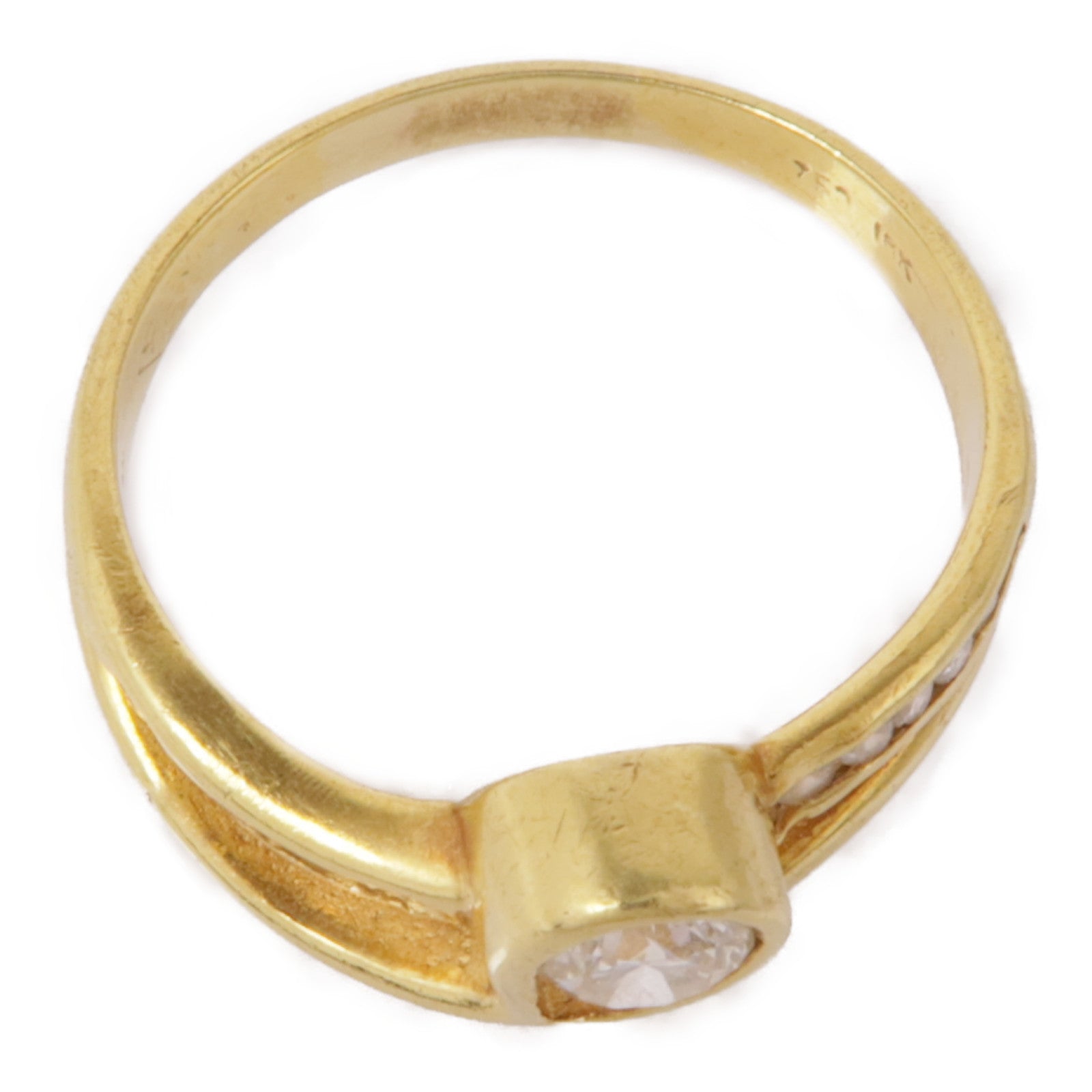 JEWELRY 18K黃金Diamond Ring鑽石戒指US#7.5
