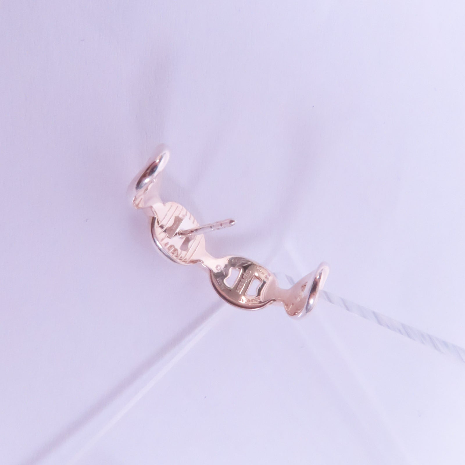 HERMES 925純銀Chaine d'ancre Enchainee Earring耳環