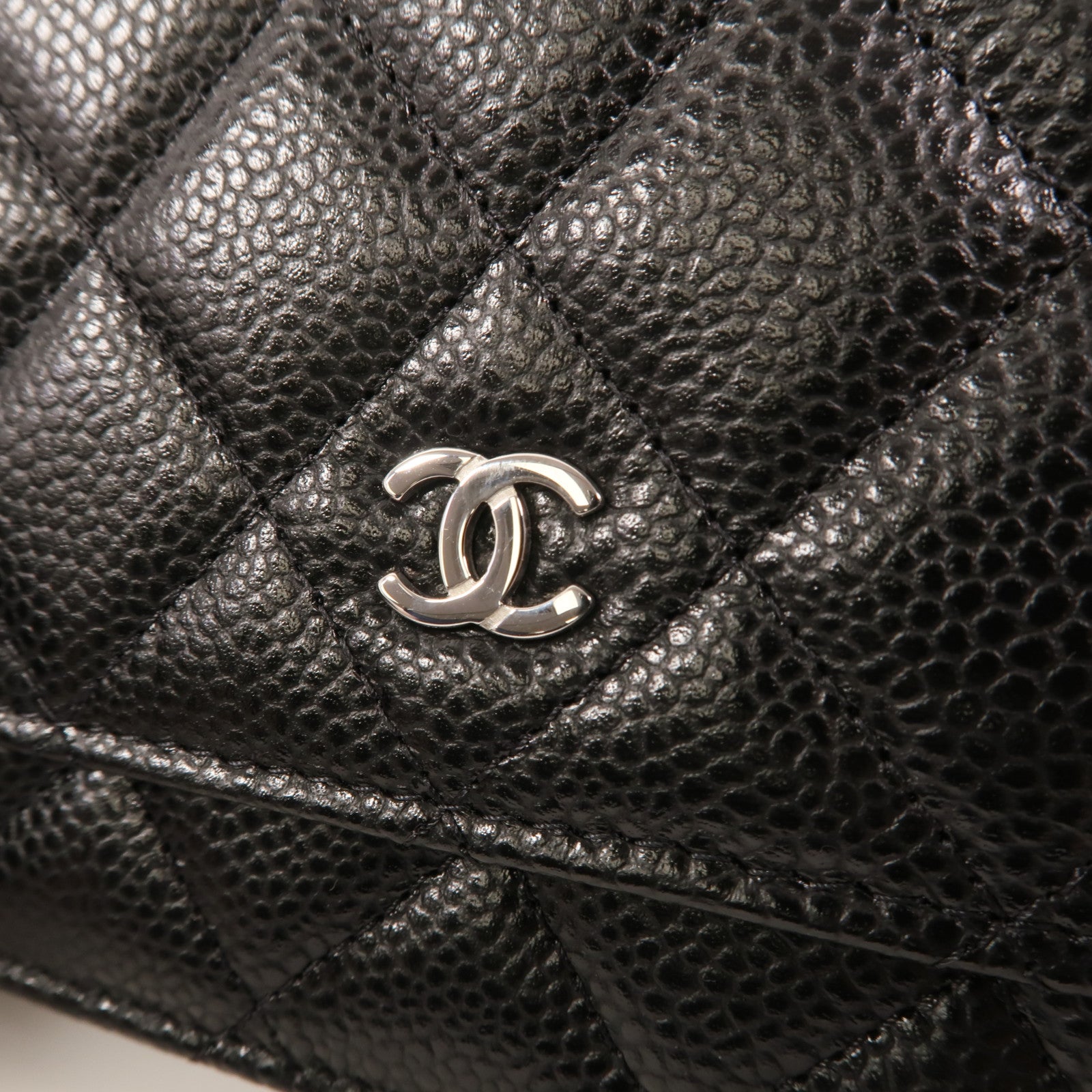 CHANEL 牛皮皮革Wallet On Chain銀扣鏈帶肩背袋