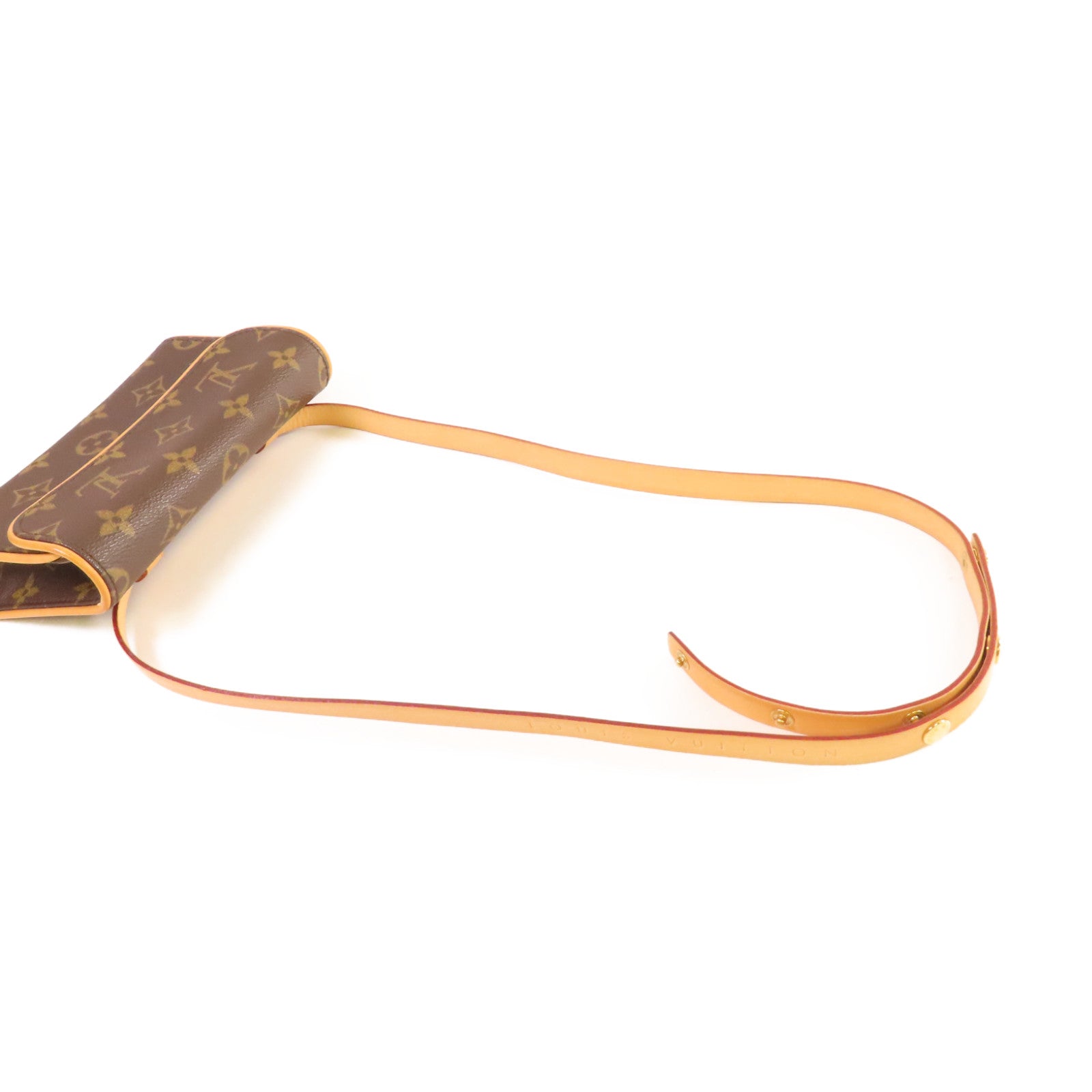 LOUIS VUITTON Monogram Pochette Florentine Waist Bag金扣腰包啡色