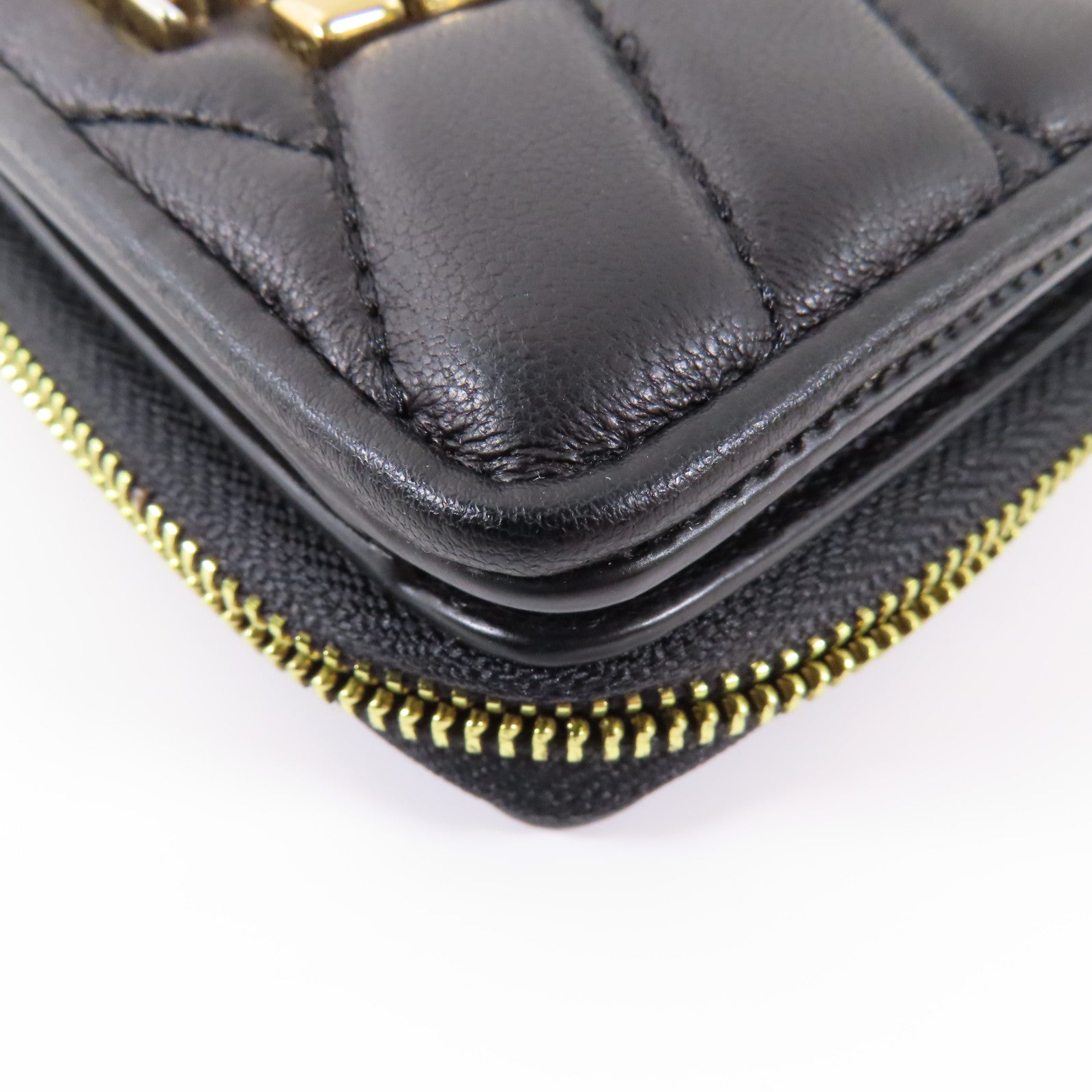 Tory Burch 牛皮皮革Wallet金扣錢包黑色