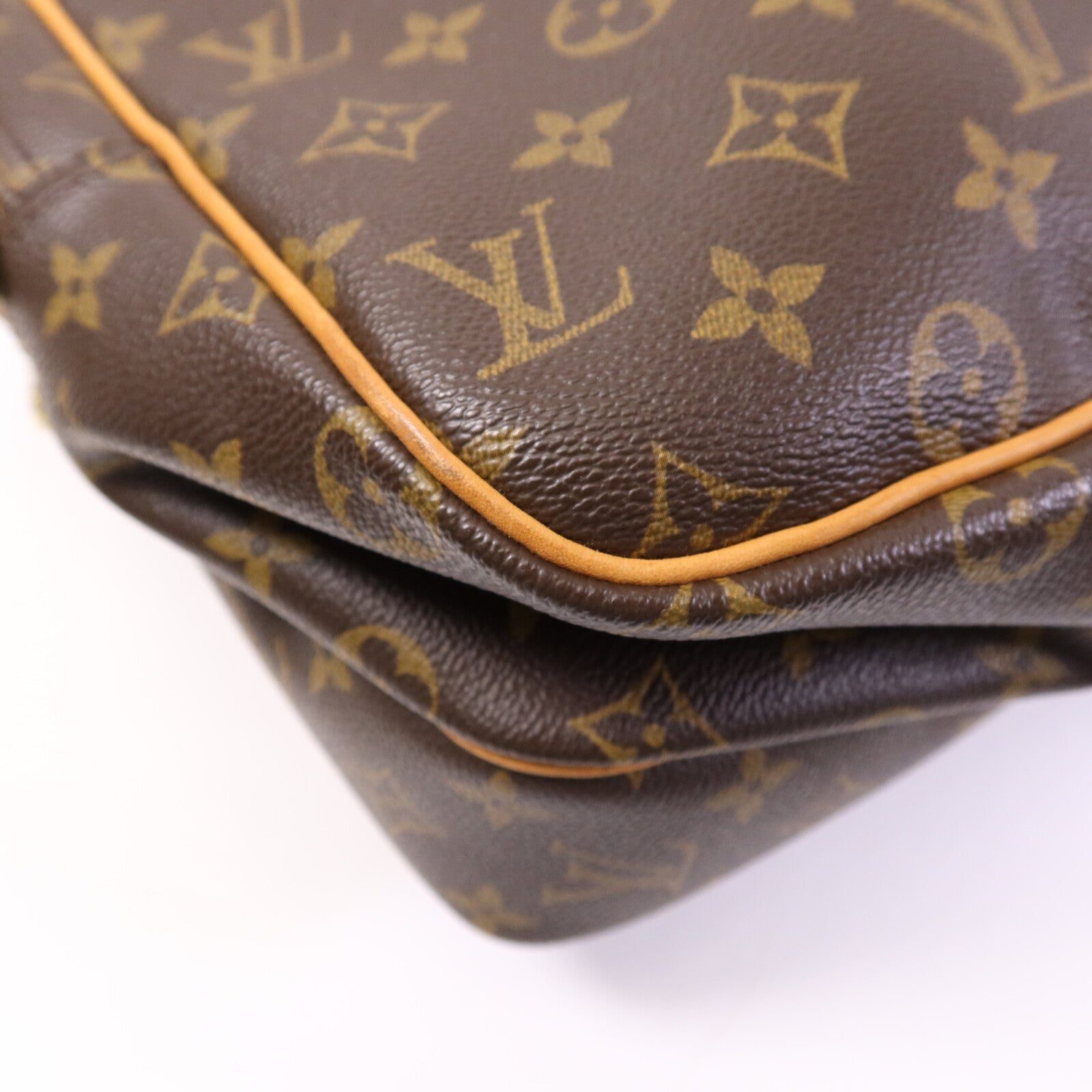 LOUIS VUITTON Monogram Reporter GM金扣肩背袋