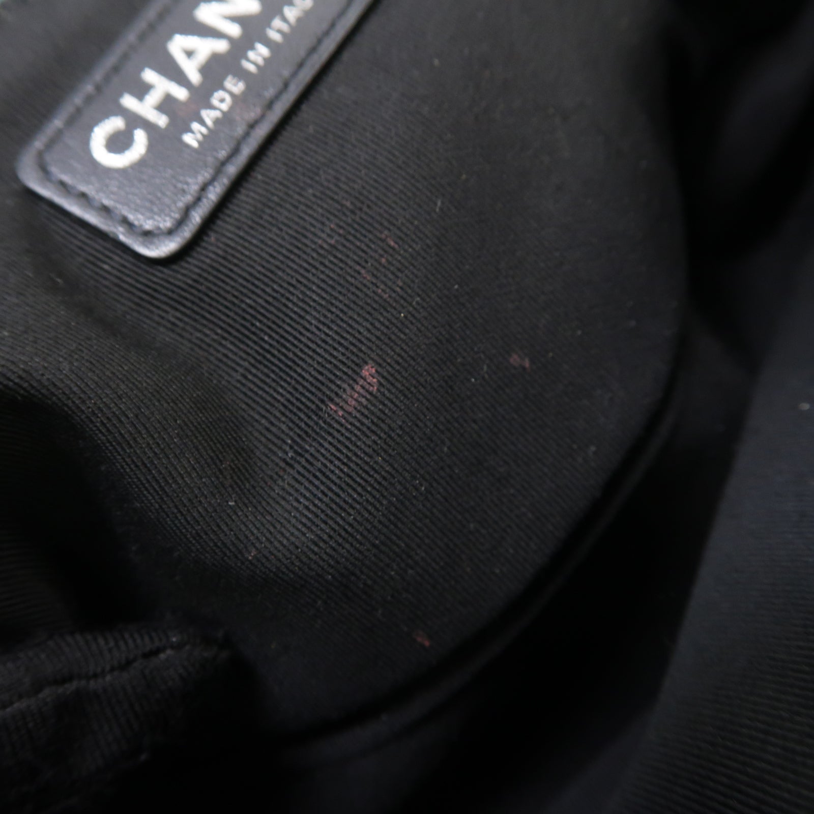 CHANEL 菱格牛皮皮革Boy Chanel 25cm鏈帶肩背袋綠色