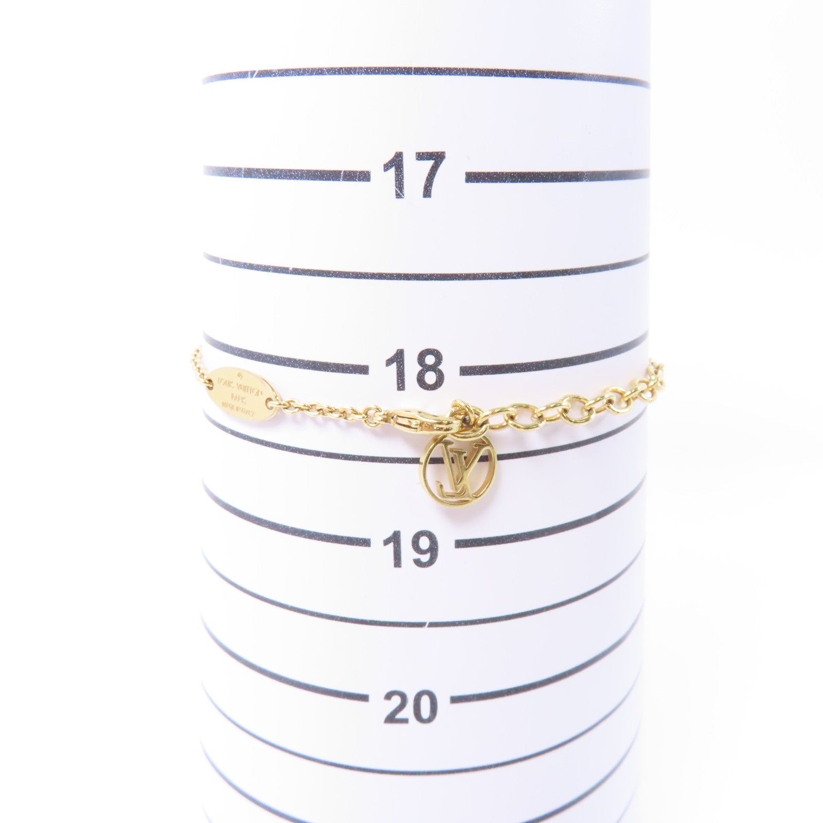 LOUIS VUITTON 金屬Me Bracelet Letter A手鏈金色