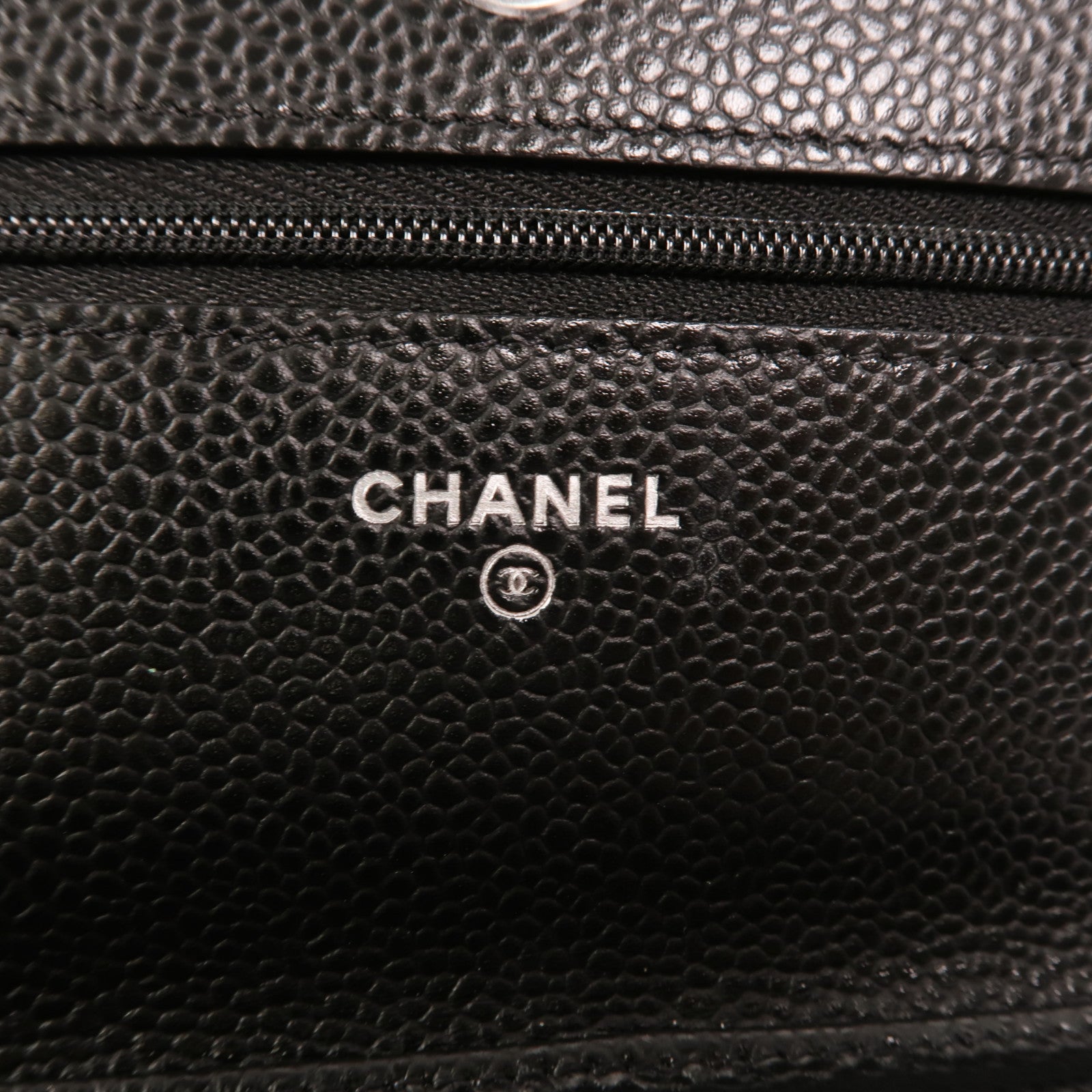 CHANEL 牛皮皮革Wallet On Chain銀扣鏈帶肩背袋